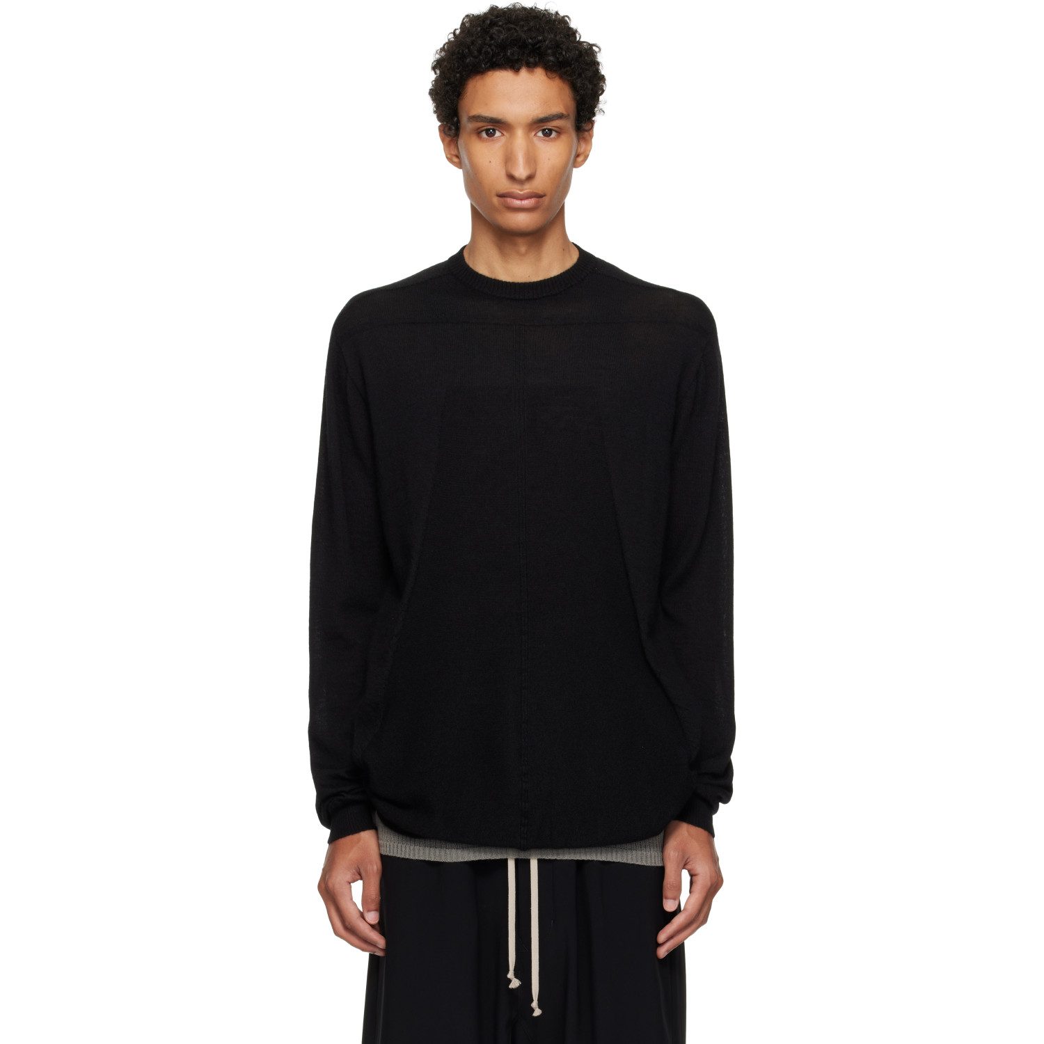 Rick Owens Black Tower Oversized Level Sweater