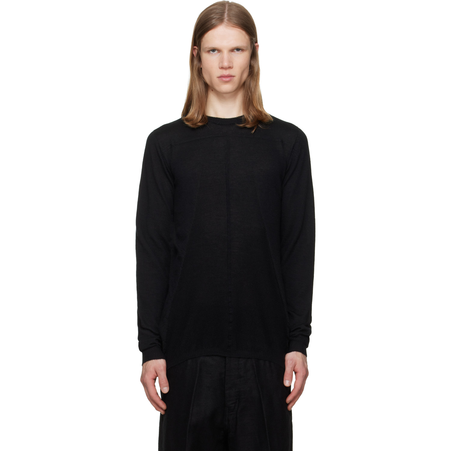 Rick Owens Black Tower Biker Level Sweater