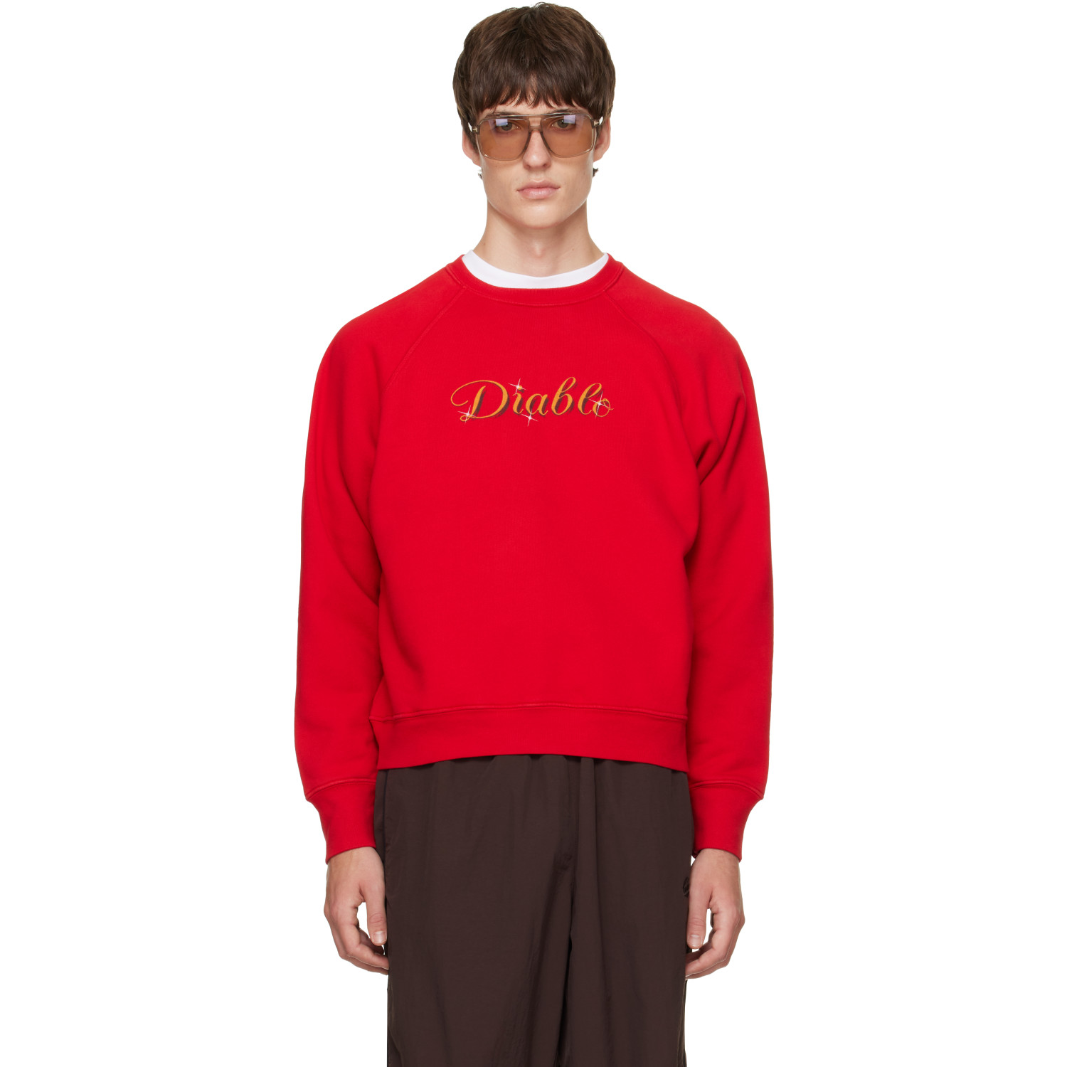 WILLY CHAVARRIA Red 'Diablo' Raglan Standard Sweatshirt
