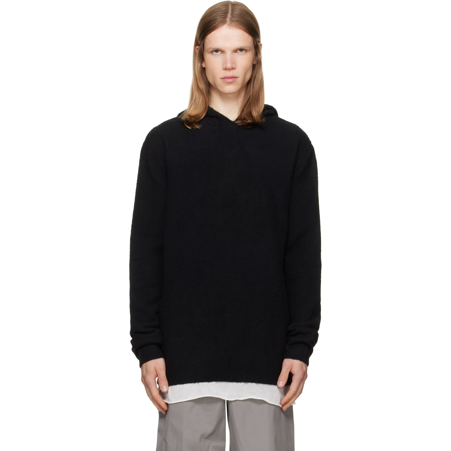 Rick Owens Black Tower Pullover Hoodie