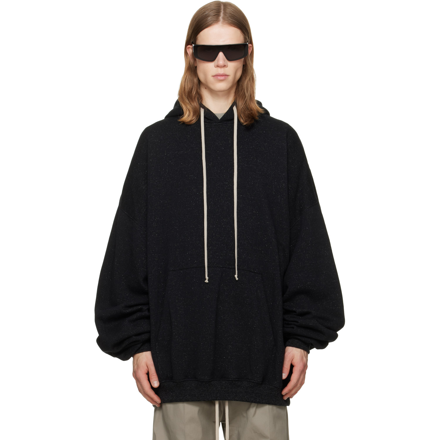 Rick Owens Black Tower Hun Hoodie