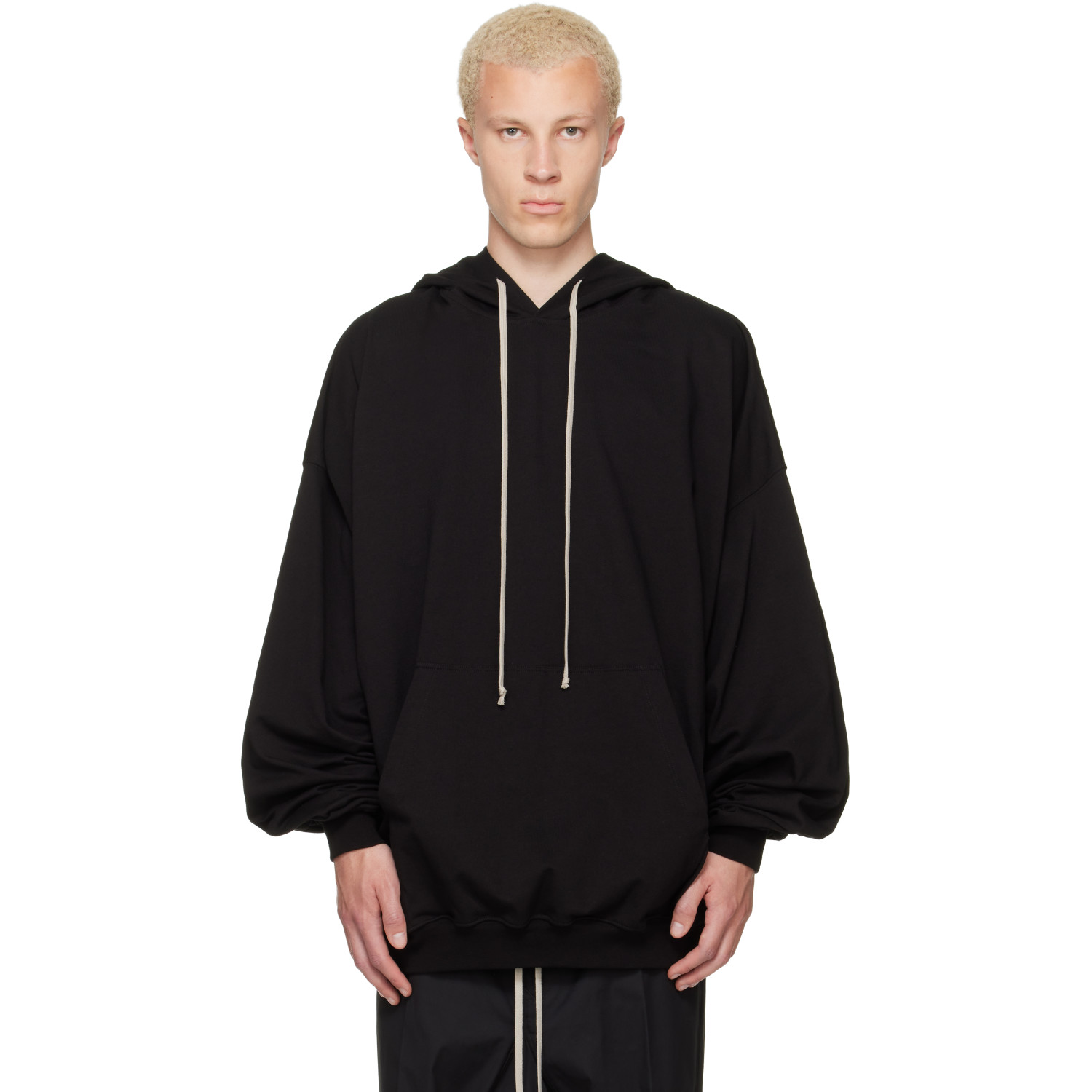 Rick Owens Black Tower Hoodie