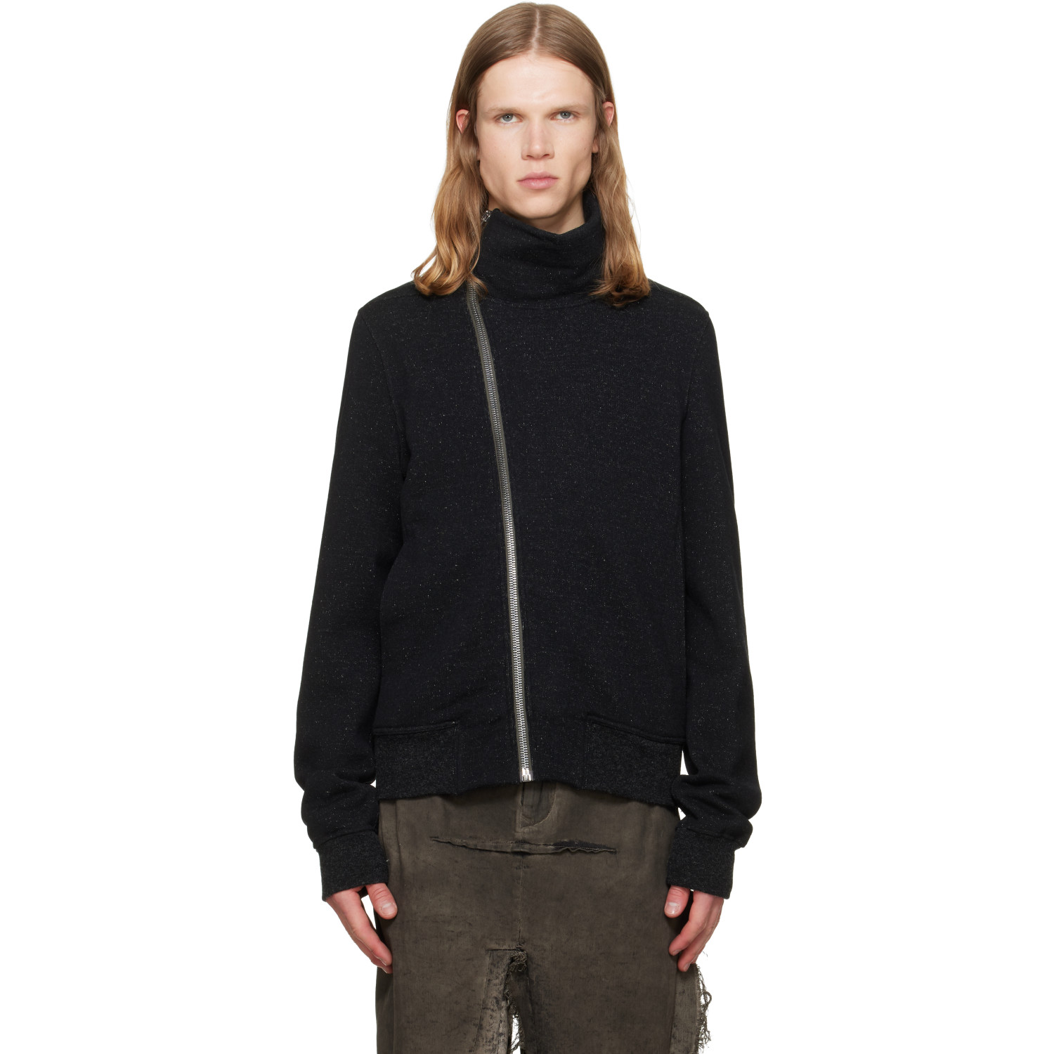 Rick Owens Black Tower Bauhaus Jogger Track Jacket