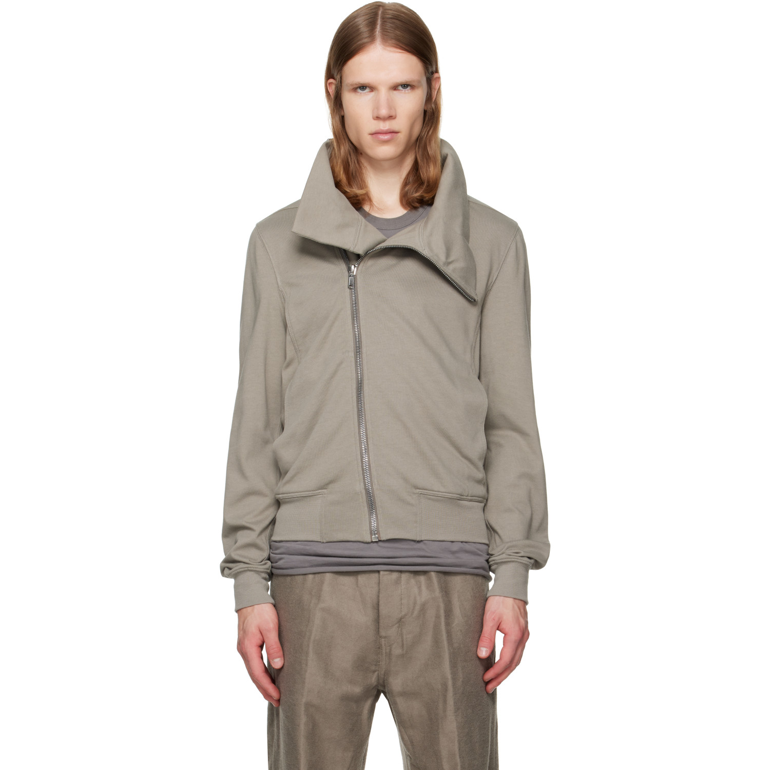 Rick Owens Gray Tower Bauhaus Jogger Jacket
