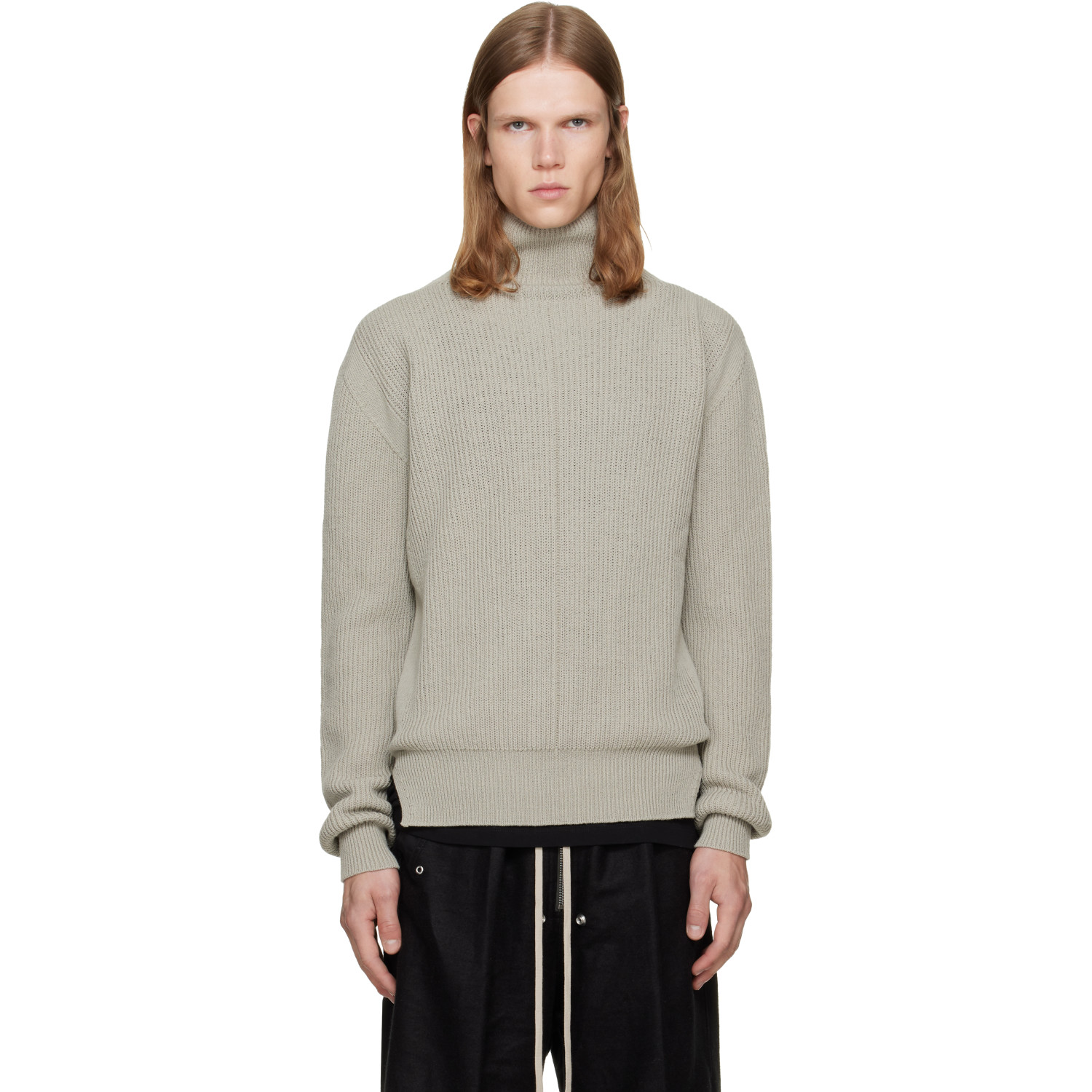 Rick Owens Gray Tower Turtleneck