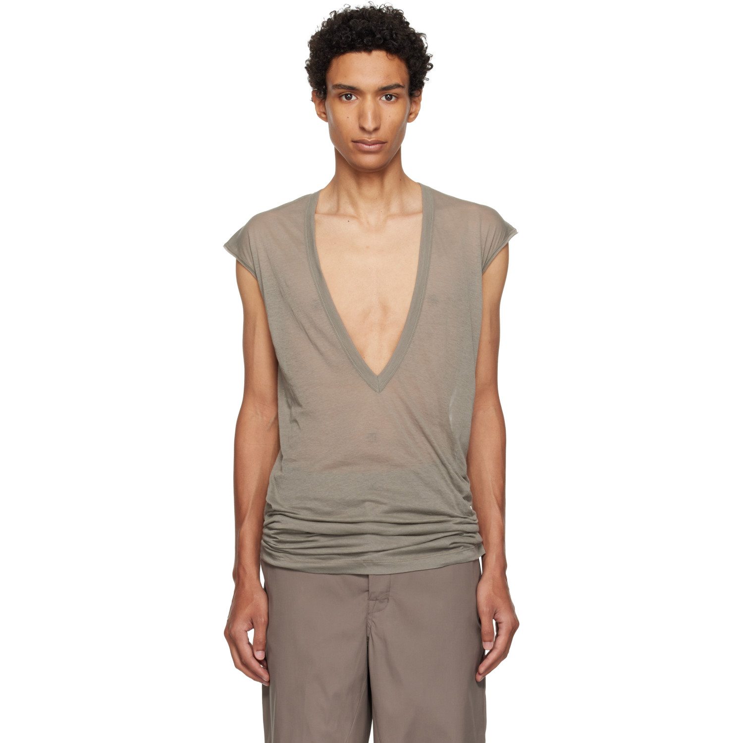 Rick Owens Taupe Tower Dylan T-shirt