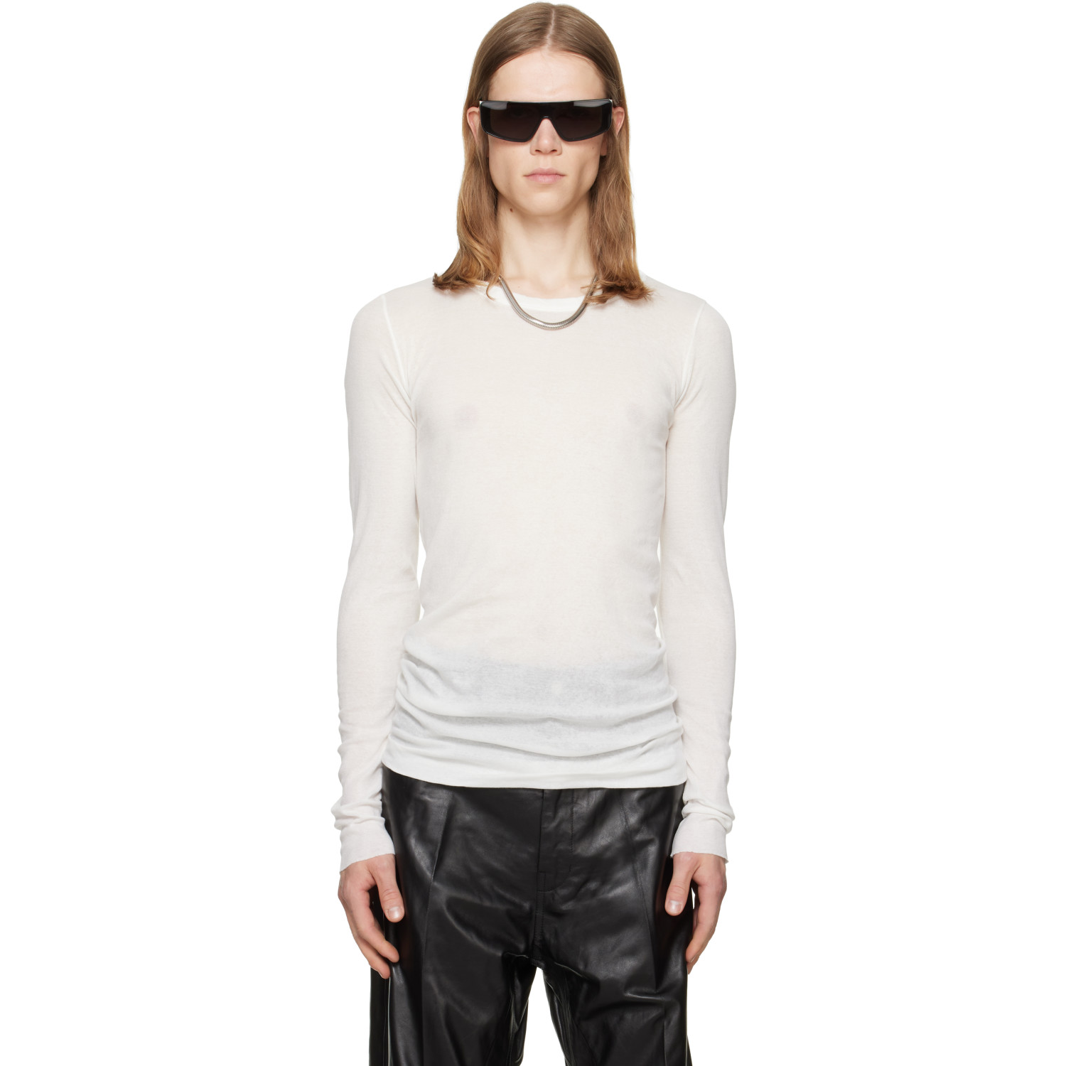 Rick Owens Off-White Tower Rib LS T-shirt