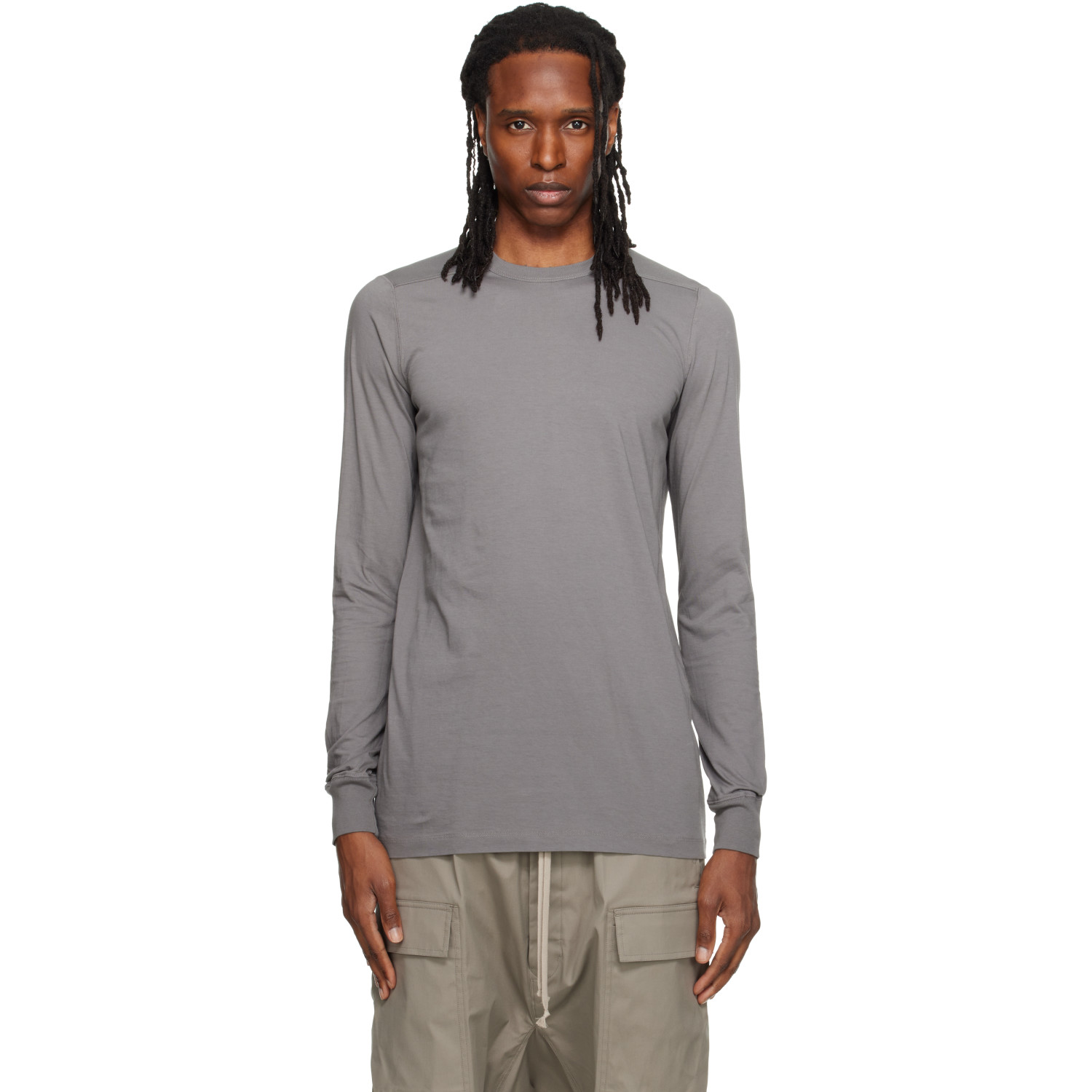 Rick Owens Gray Tower Level LS T-shirt