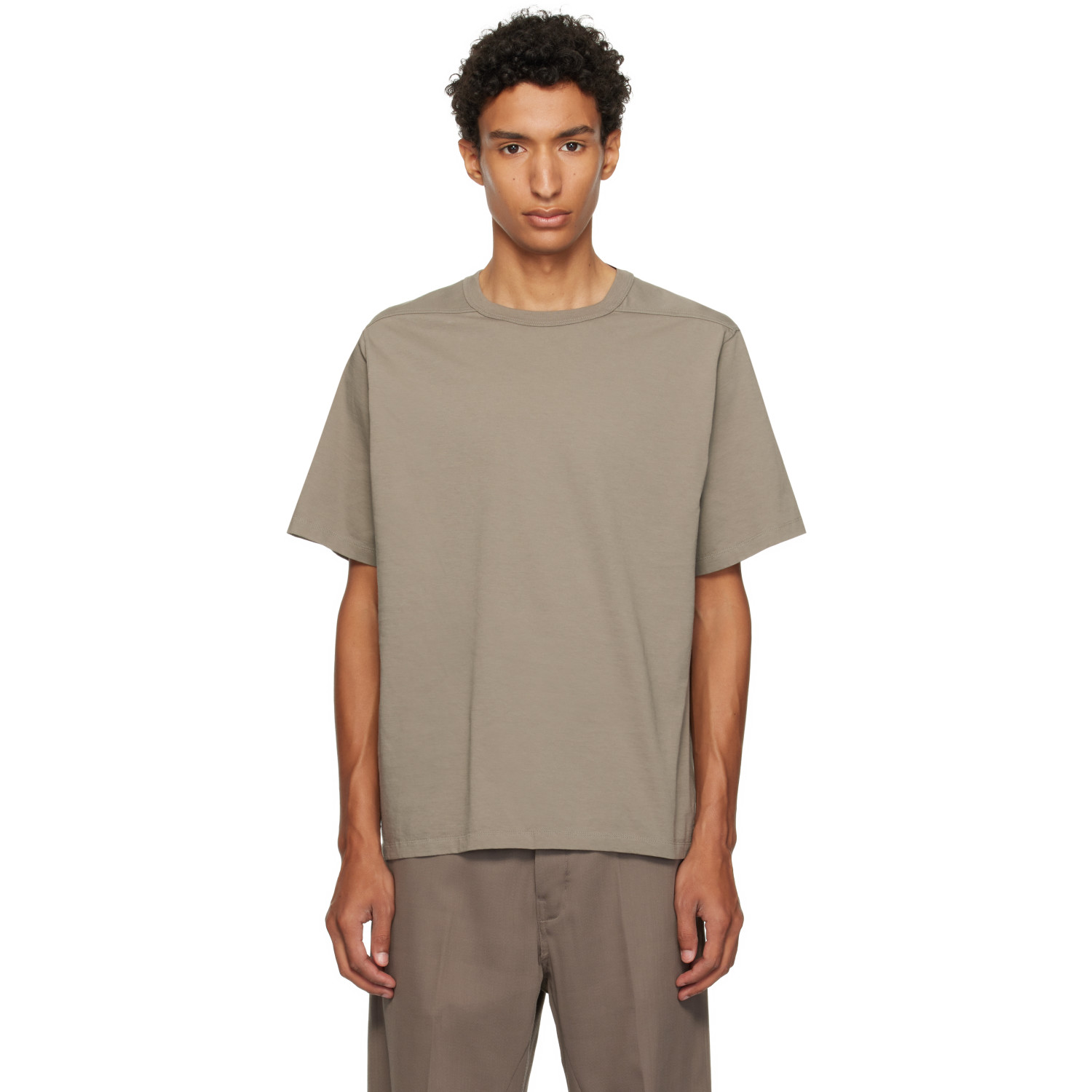 Rick Owens Taupe Tower Brad T-shirt