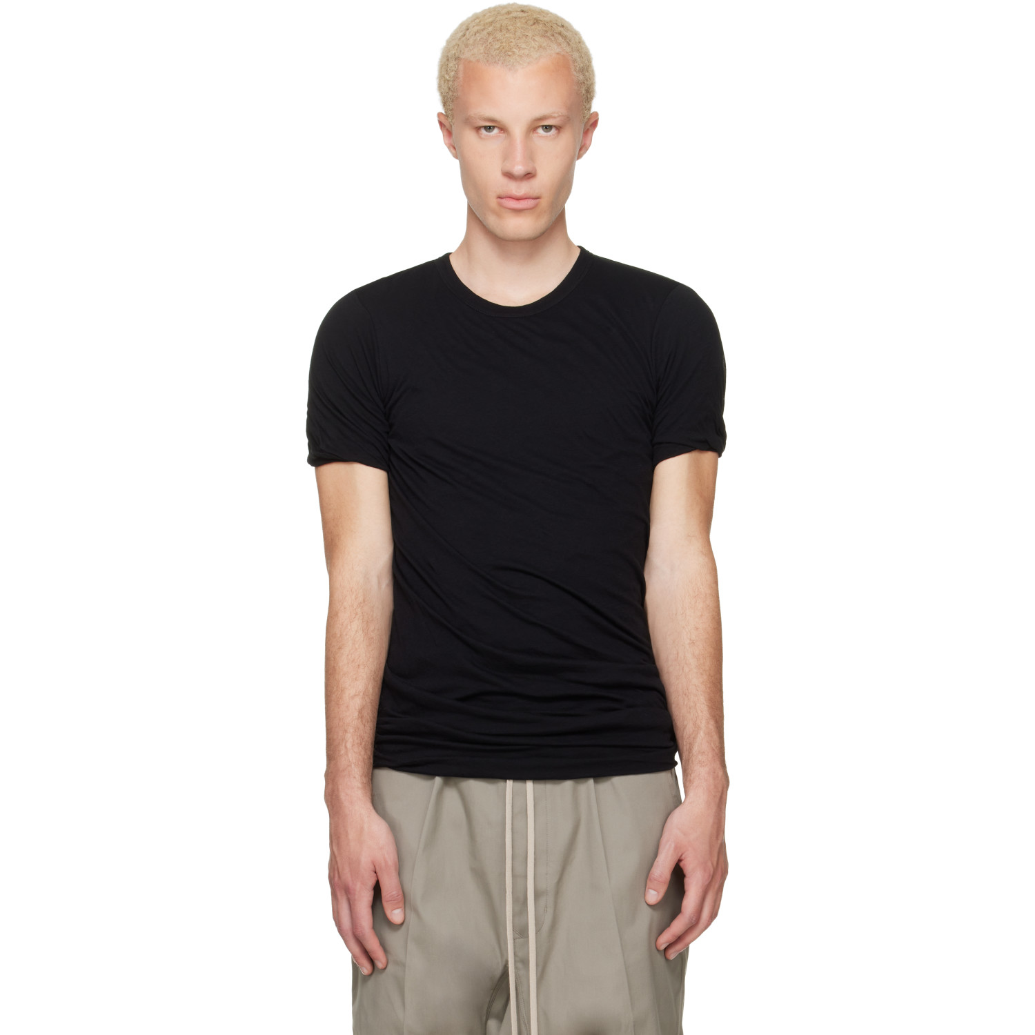 Rick Owens Black Tower Double S/S T-shirt