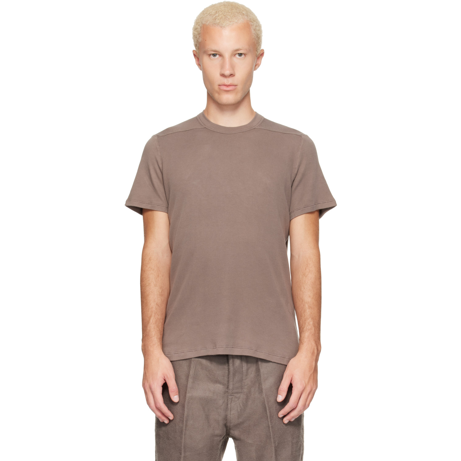 Rick Owens Taupe Tower Short Level T-Shirt