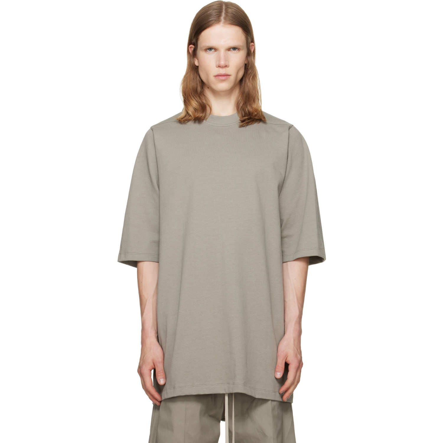 Rick Owens Taupe Jumbo S/S T-shirt
