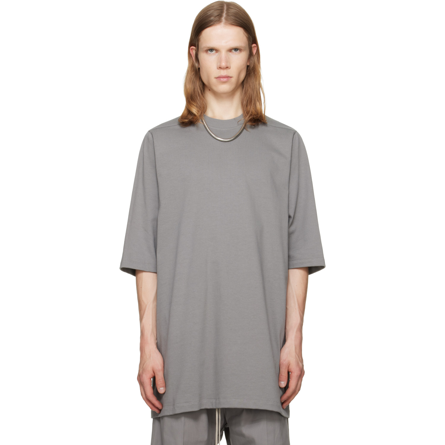 Rick Owens Gray Jumbo S/S T-shirt