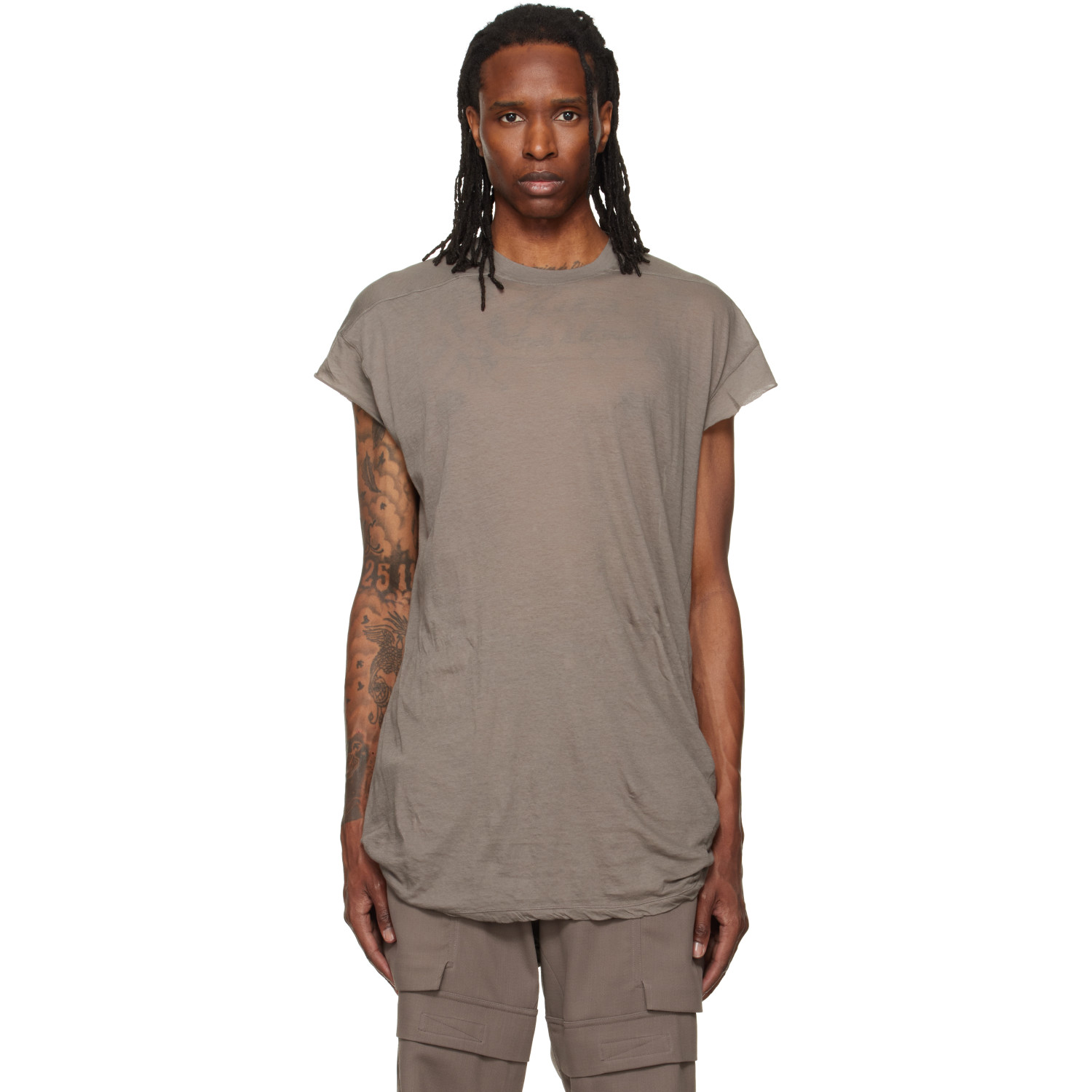 Rick Owens Gray Tower Rick S Jumbo S/S T-shirt