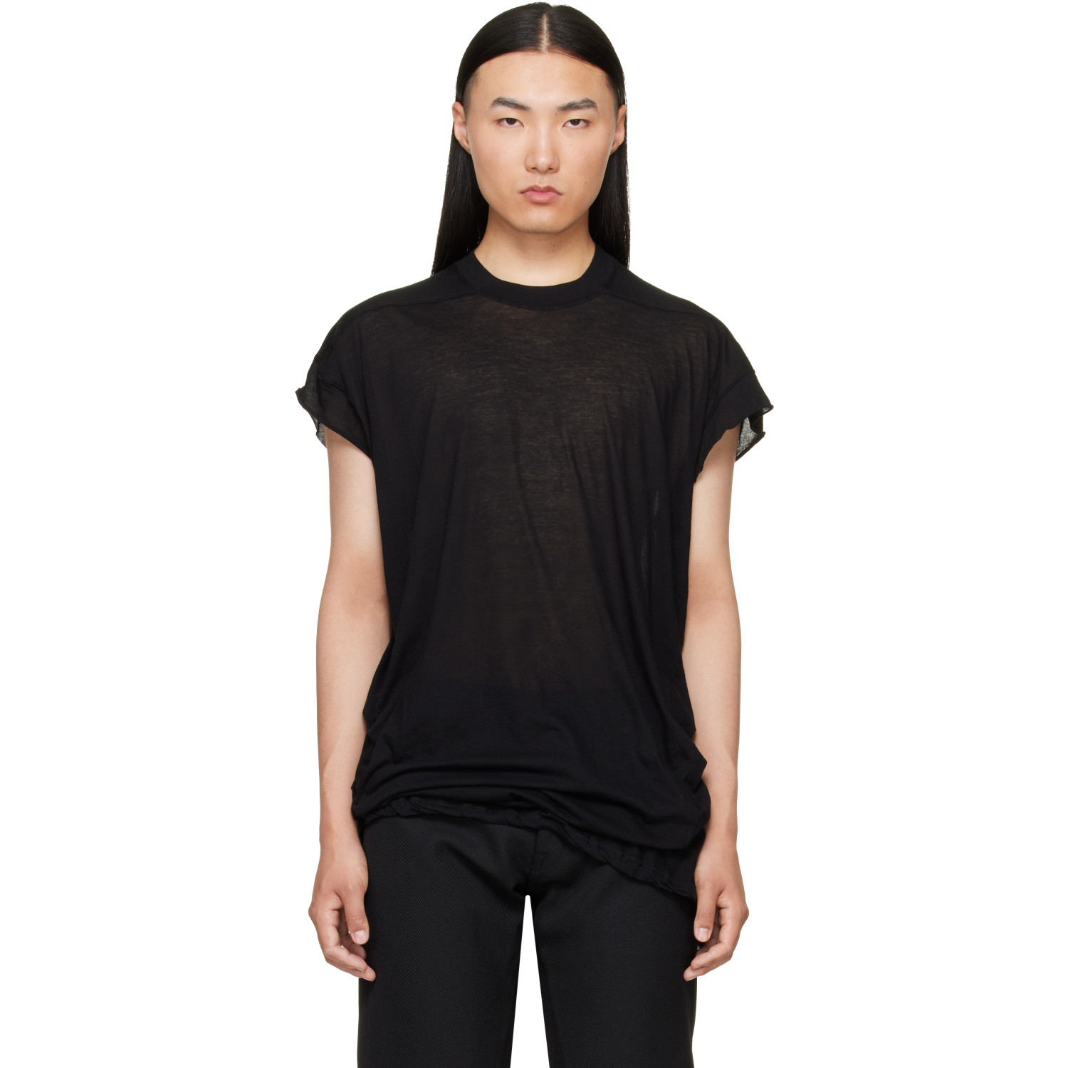 Rick Owens Black Tower Rick S Jumbo S/S T-shirt