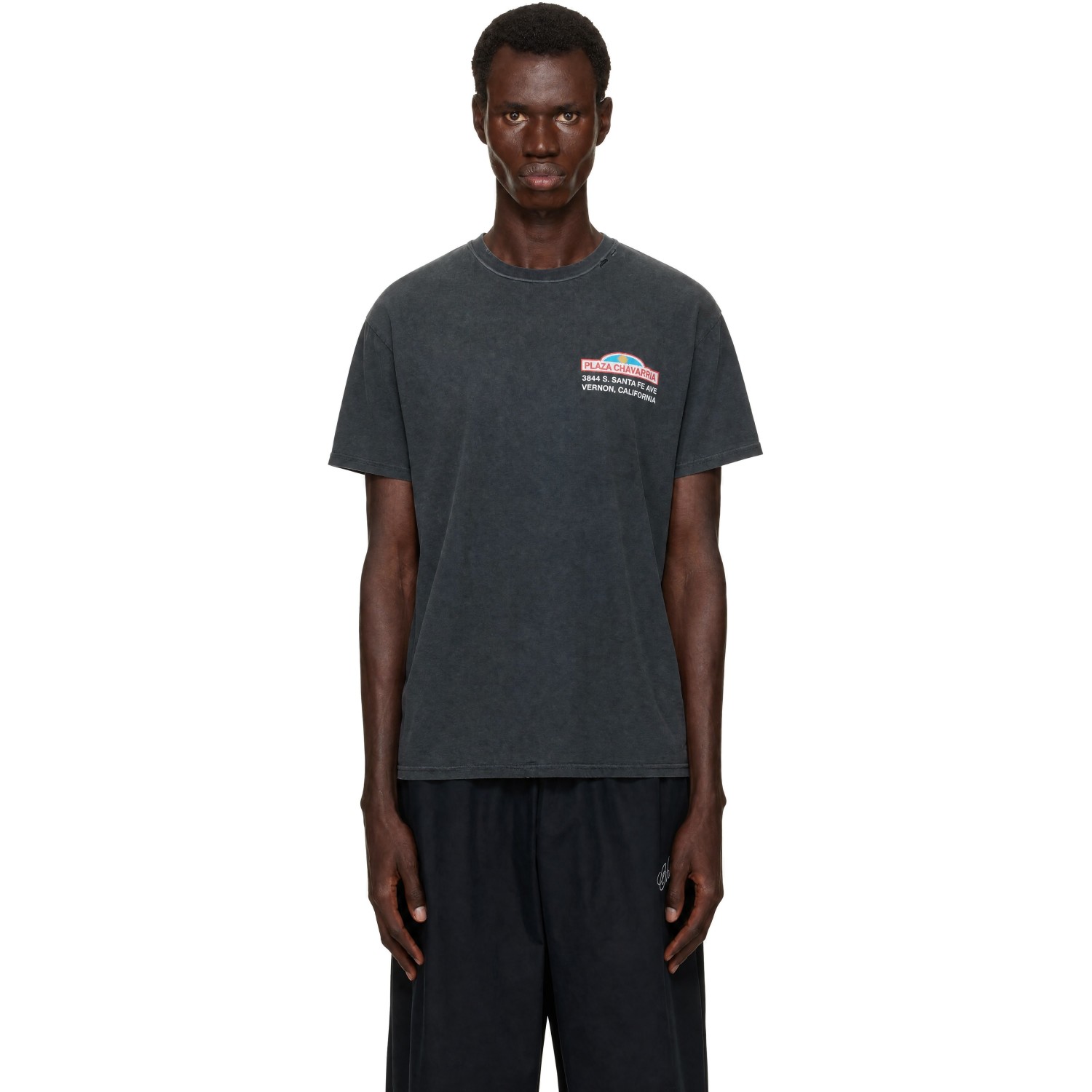 WILLY CHAVARRIA Gray 'Plaza Chavarria' Easy T-shirt
