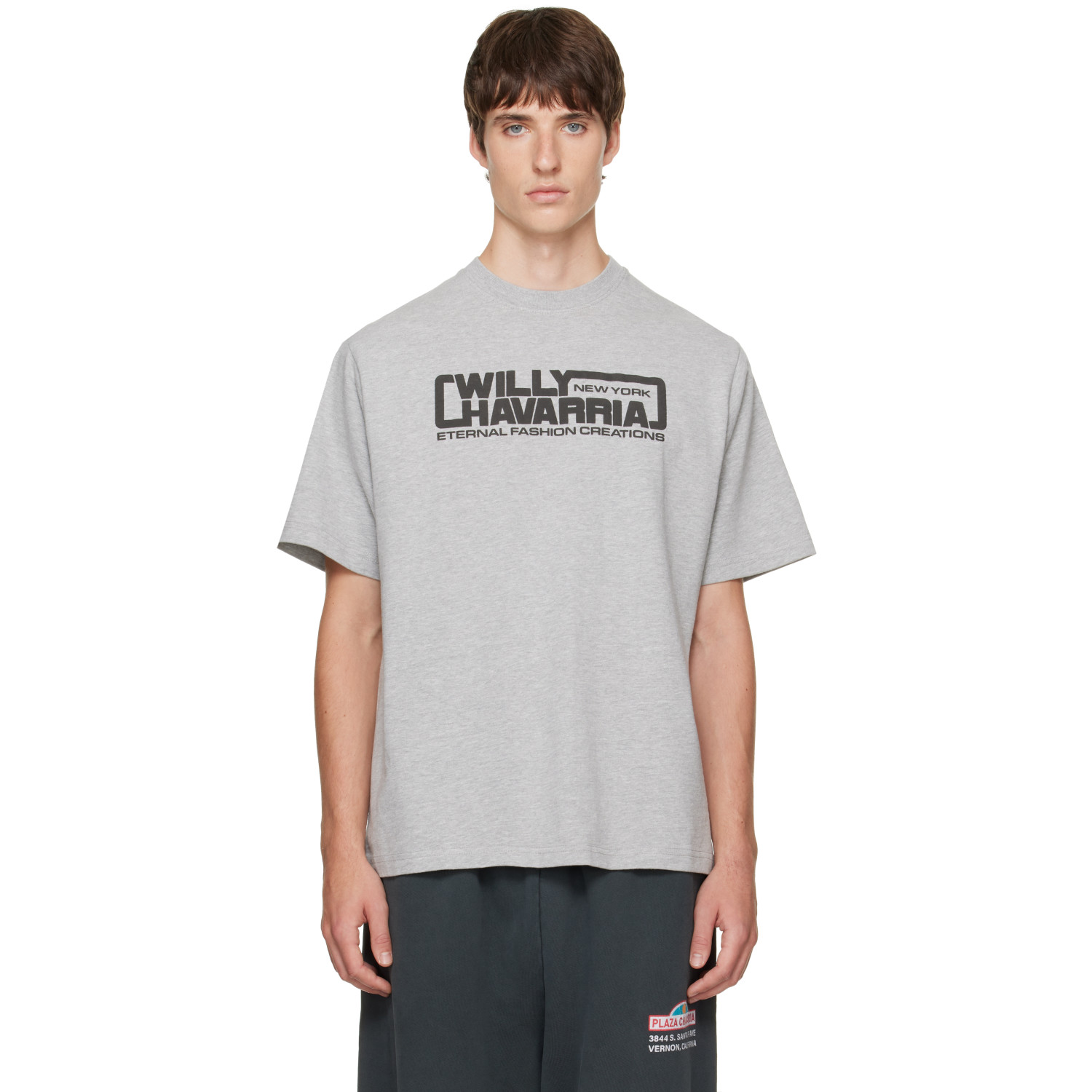WILLY CHAVARRIA Gray 'Eternal Fashion Creations' Standard T-shirt