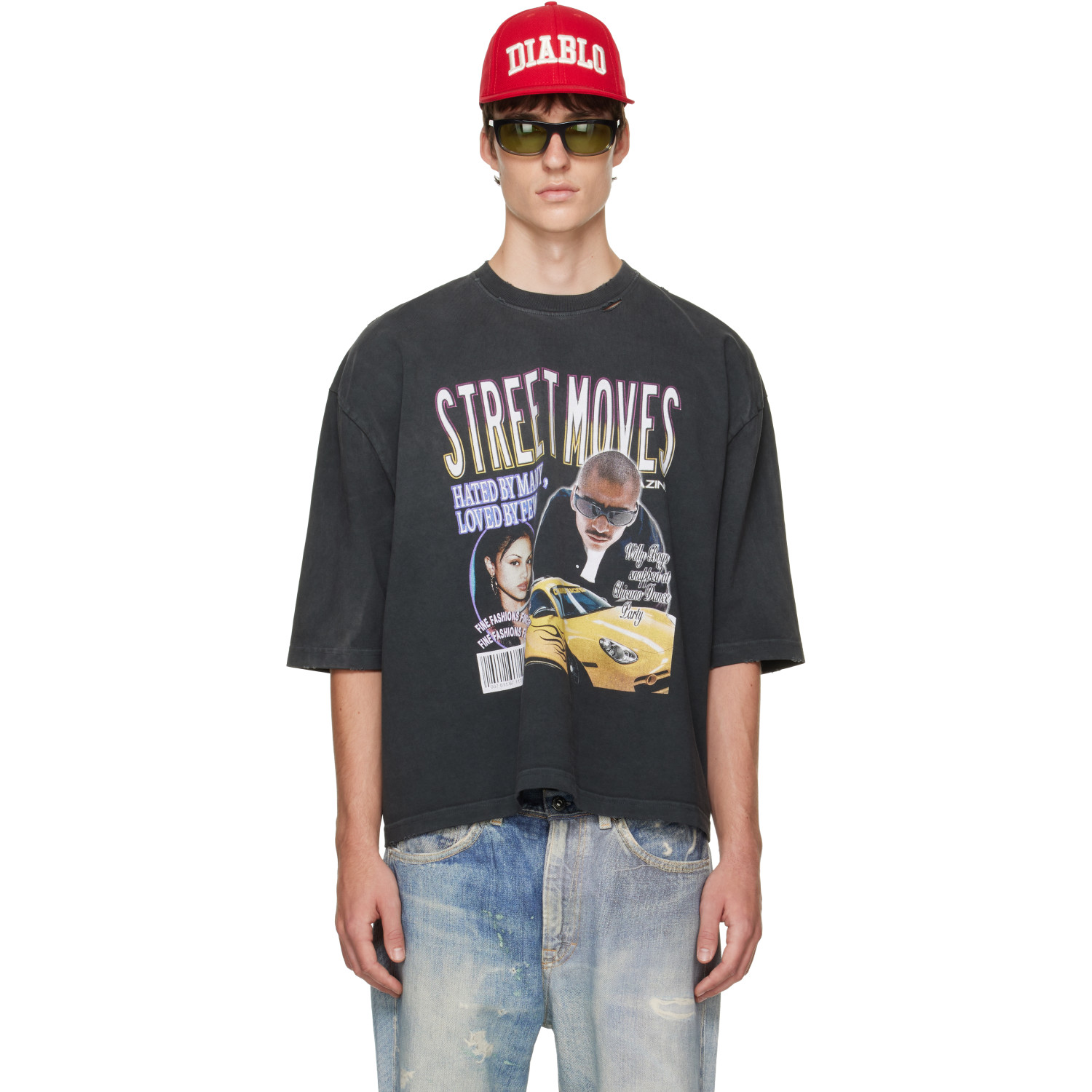 WILLY CHAVARRIA Black 'Street Moves' Buffalo T-shirt