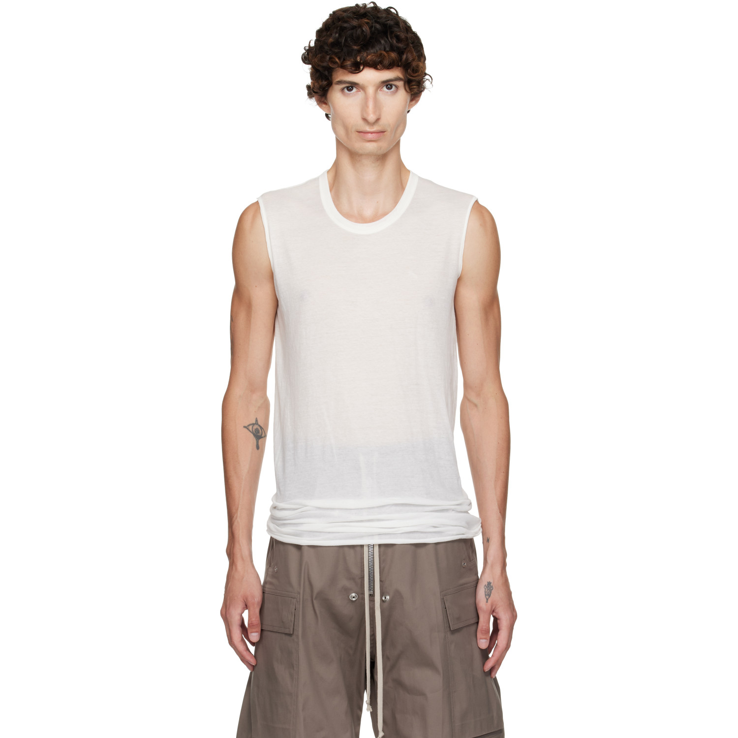 Rick Owens Off-White Tower Basic SL Tank Top