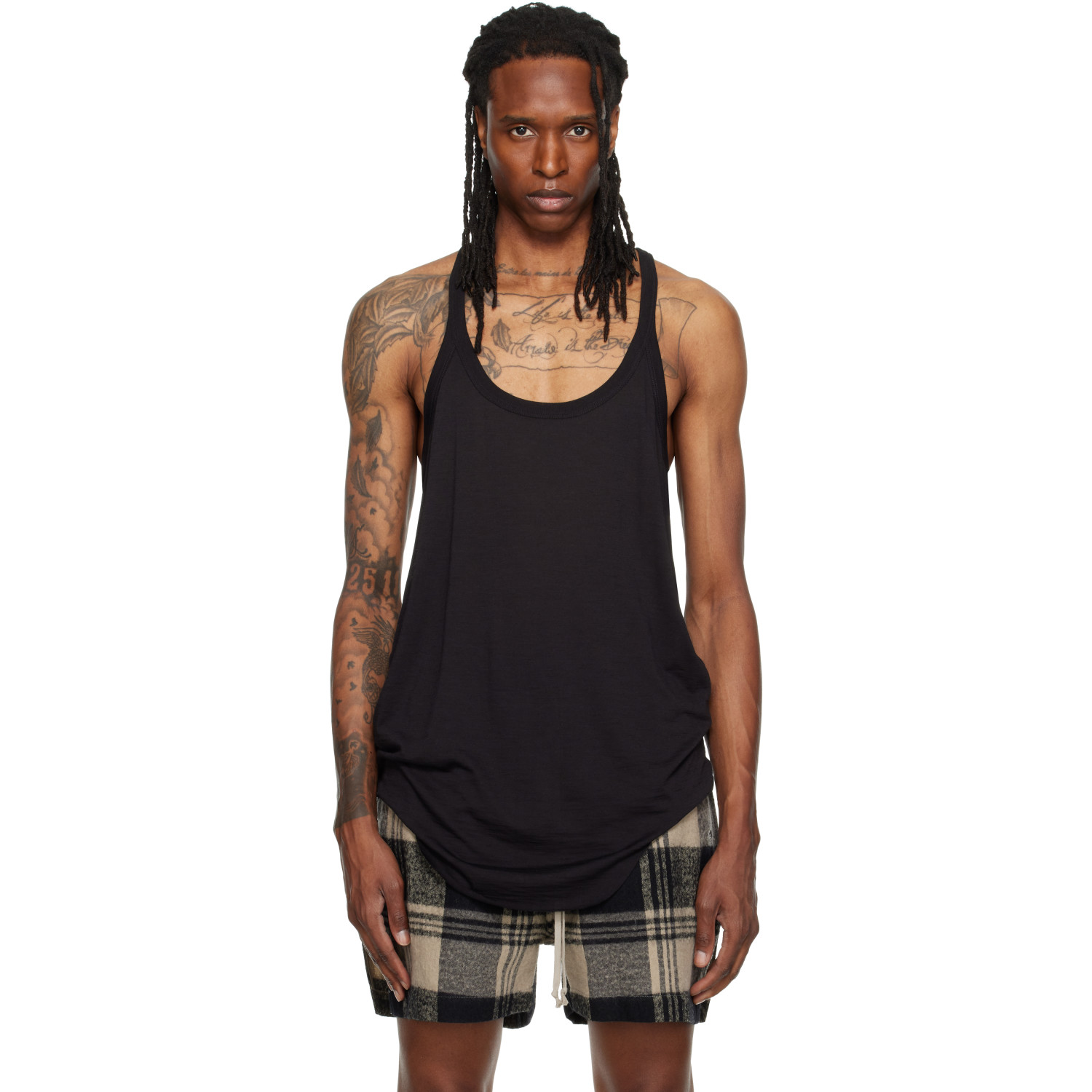 Rick Owens Black Tower Pony Tank Top