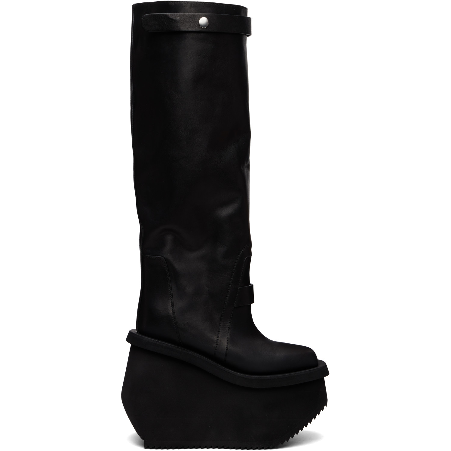 Rick Owens Black Tower Factory Pull On Boots