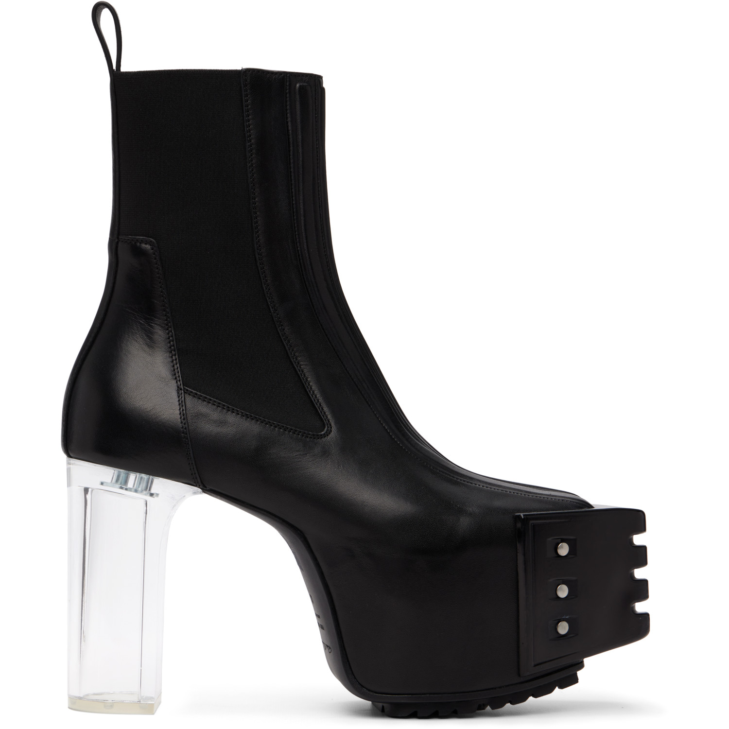 Rick Owens Black Tower Grilled Kiss 45 Boots