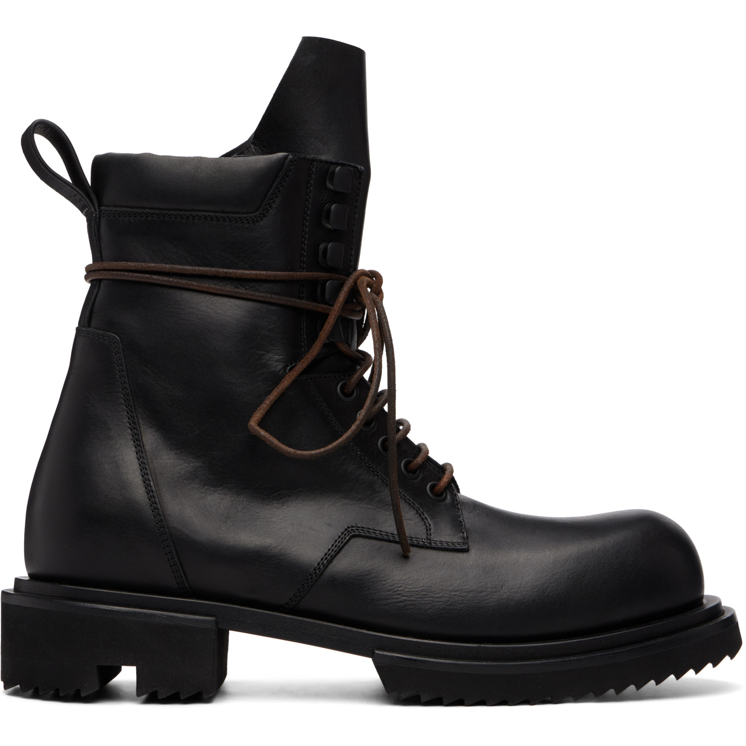 Rick Owens Black Tower Low Army Gabe Boots