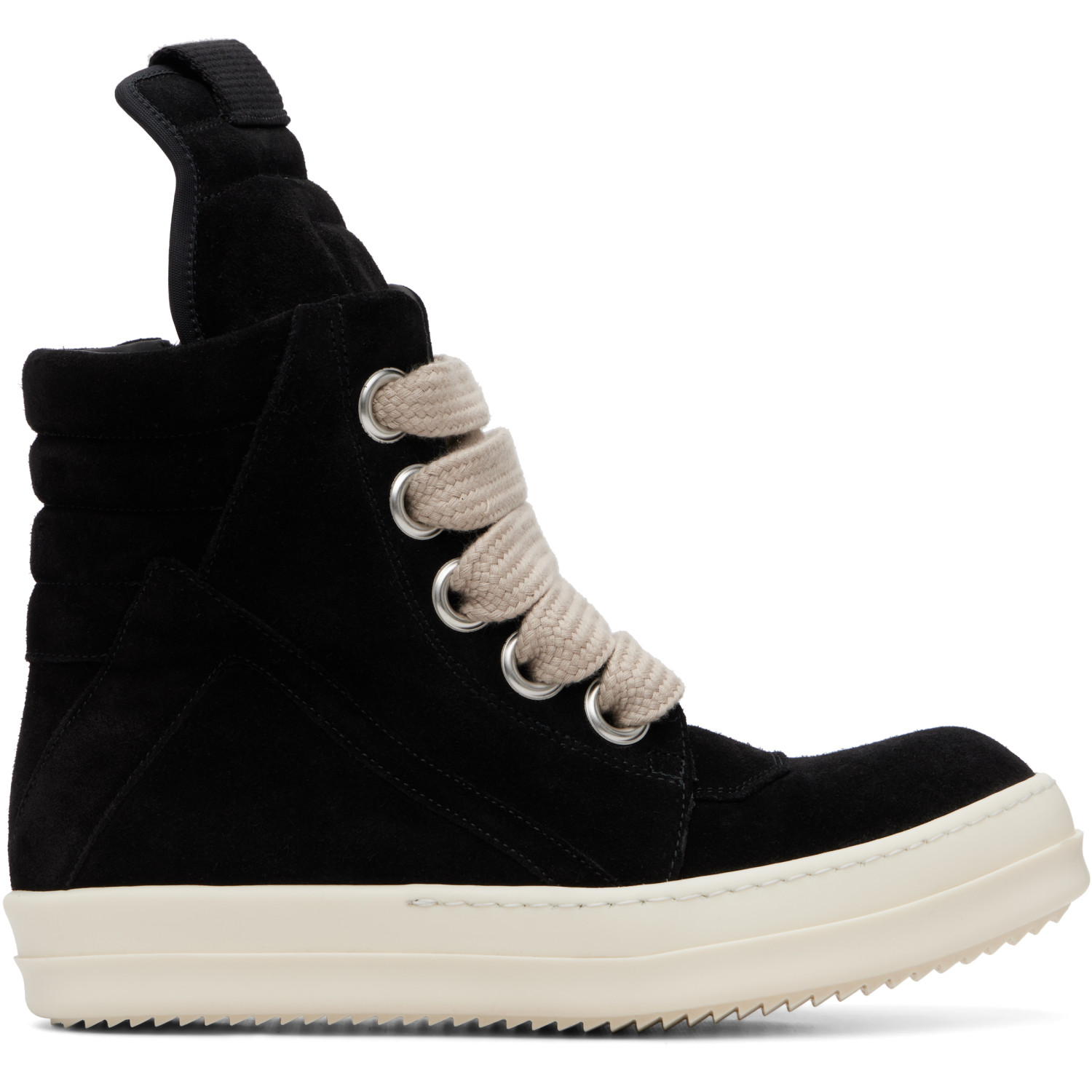 Rick Owens Black Tower Jumbolaced Geobasket Sneakers