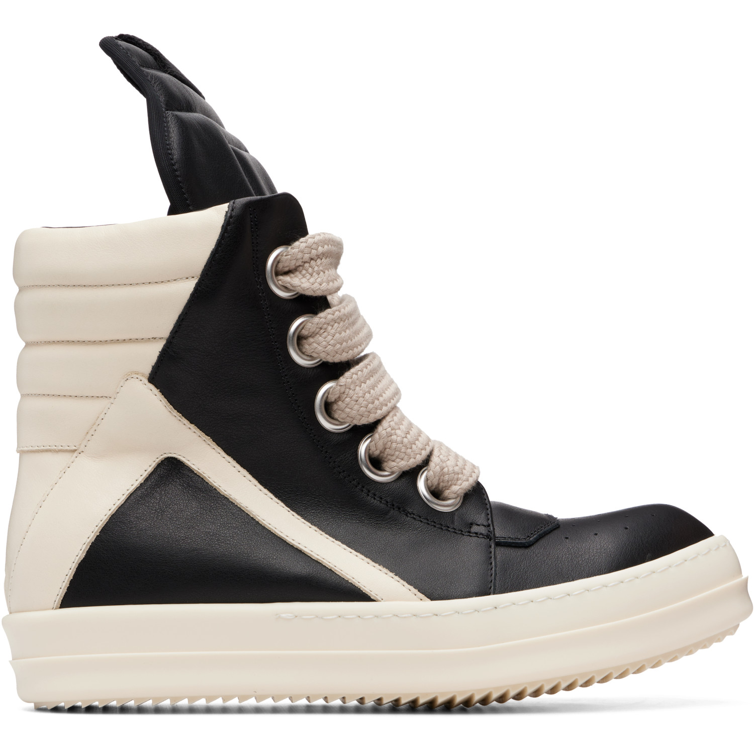Rick Owens Black Tower Jumbolaced Geobasket Sneakers