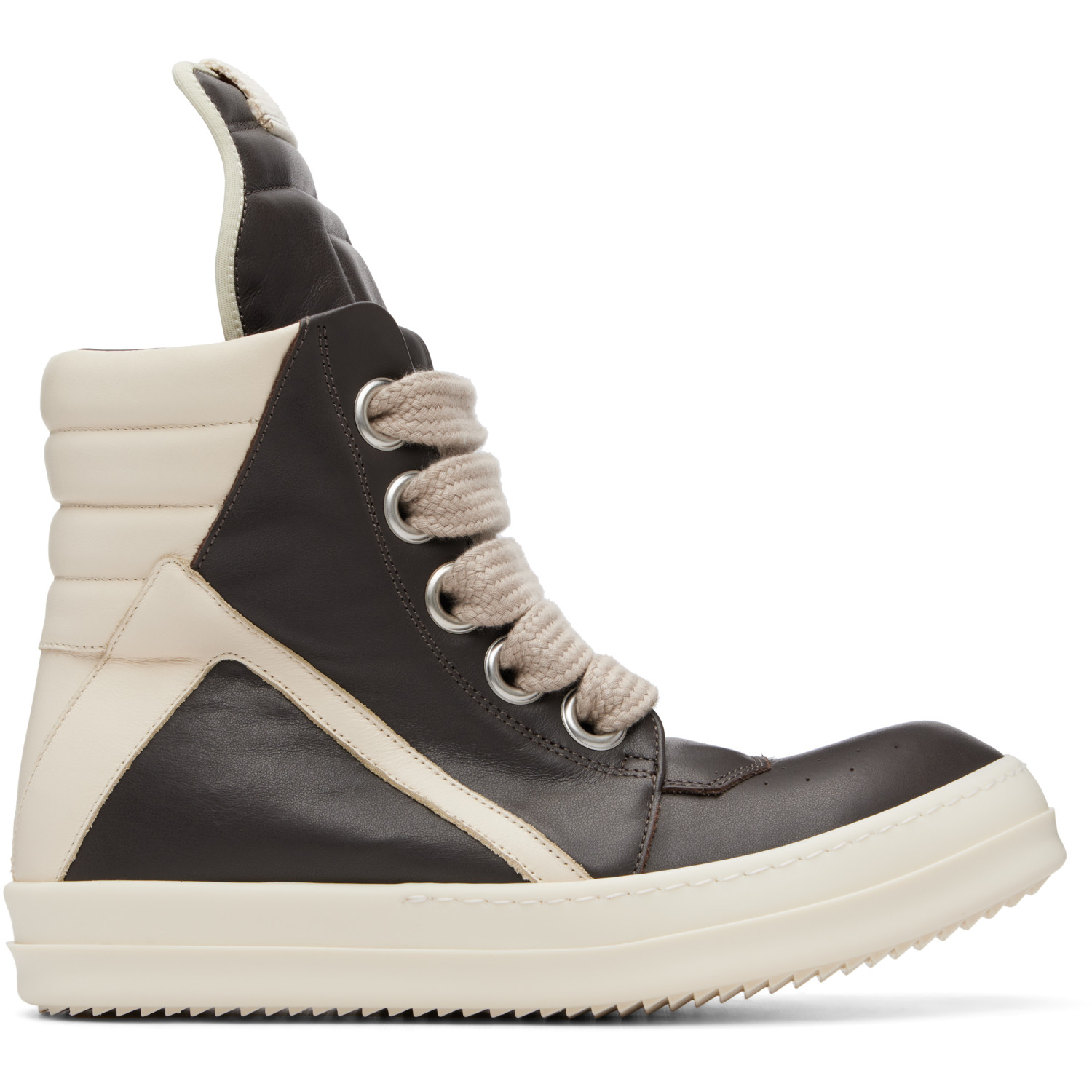 Rick Owens Gray Tower Jumbolaced Geobasket Sneakers