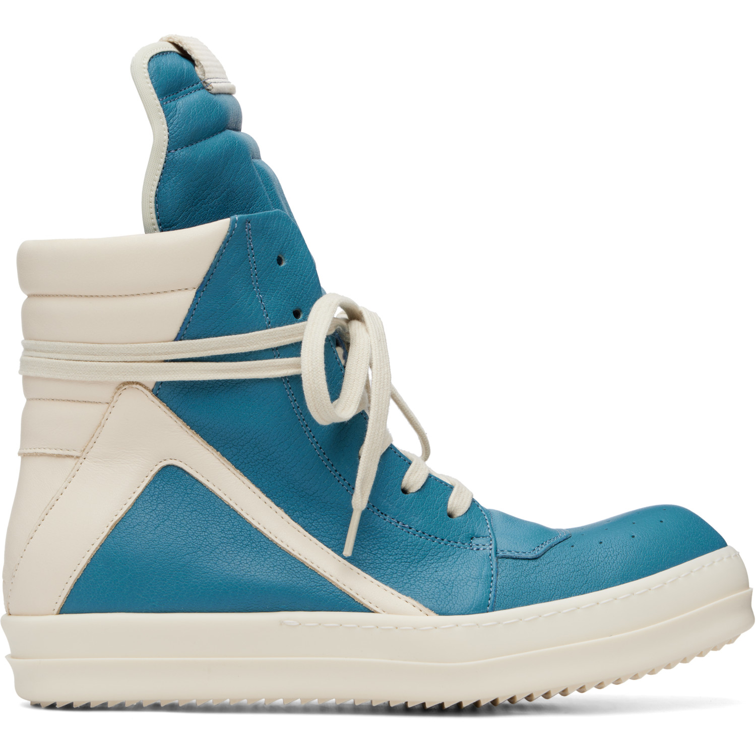 Rick Owens Blue Tower Geobasket Sneakers