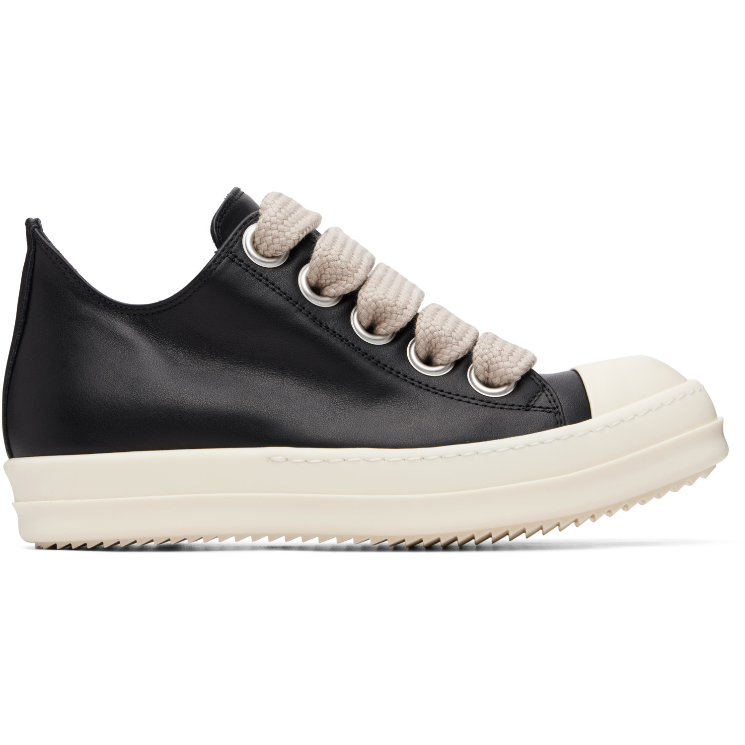 Rick Owens Black Tower Jumbolaced Low Sneaks Sneakers