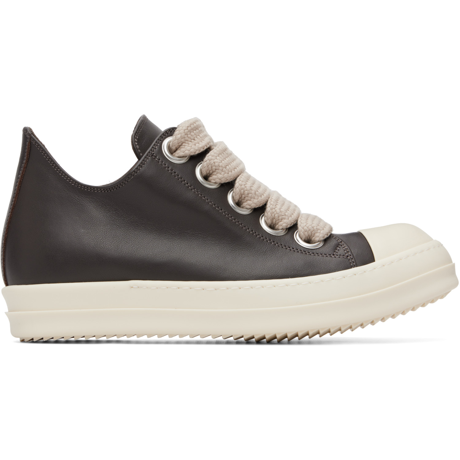 Rick Owens Gray Tower Jumbolace Low Sneakers