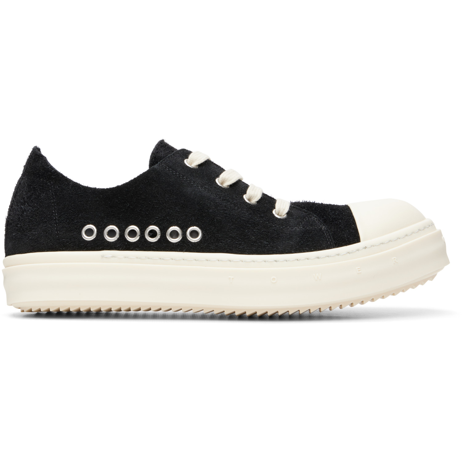 Rick Owens Black Tower 'Tower of Love' Low Sneaks Sneakers