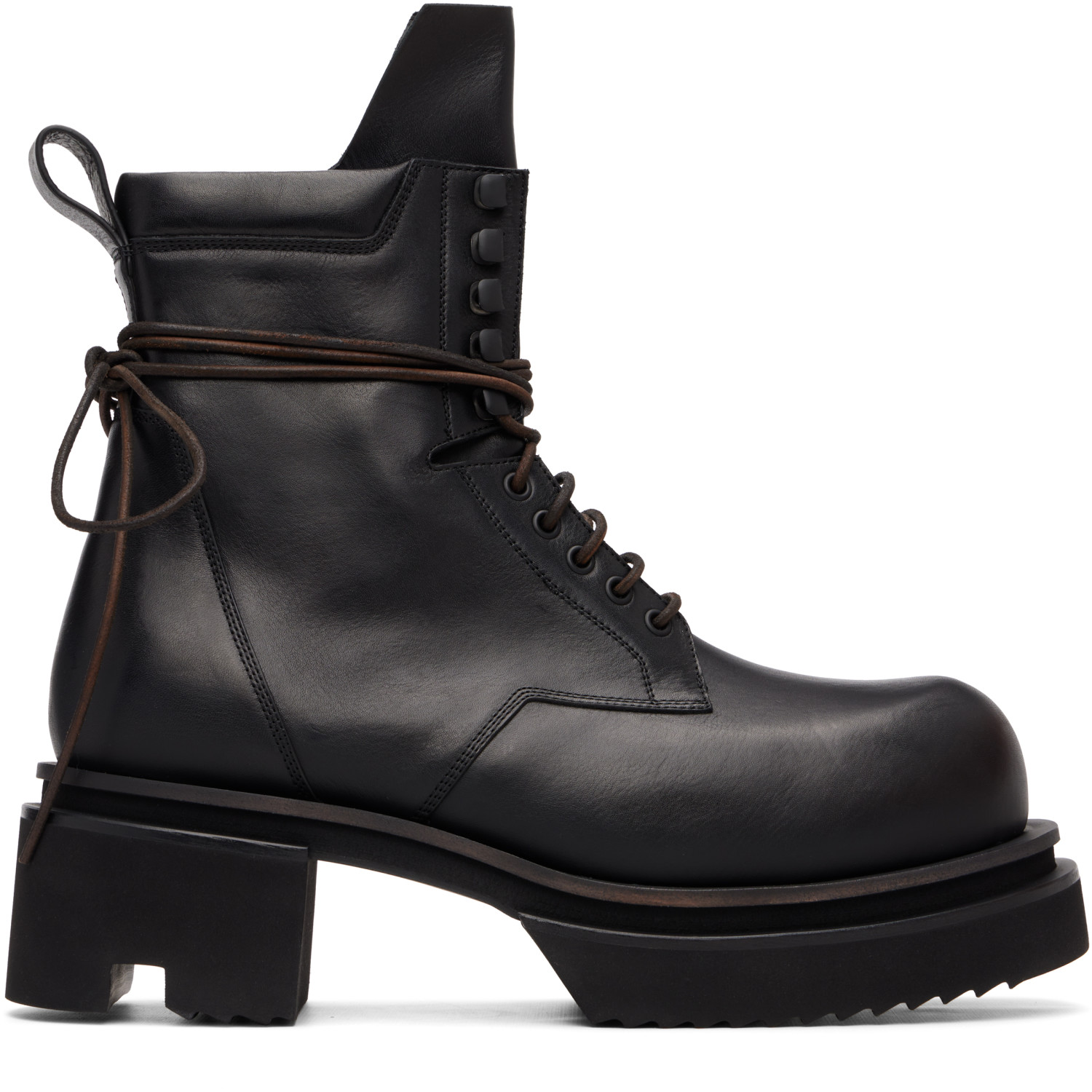 Rick Owens Black Tower Low Army Bogun Boots