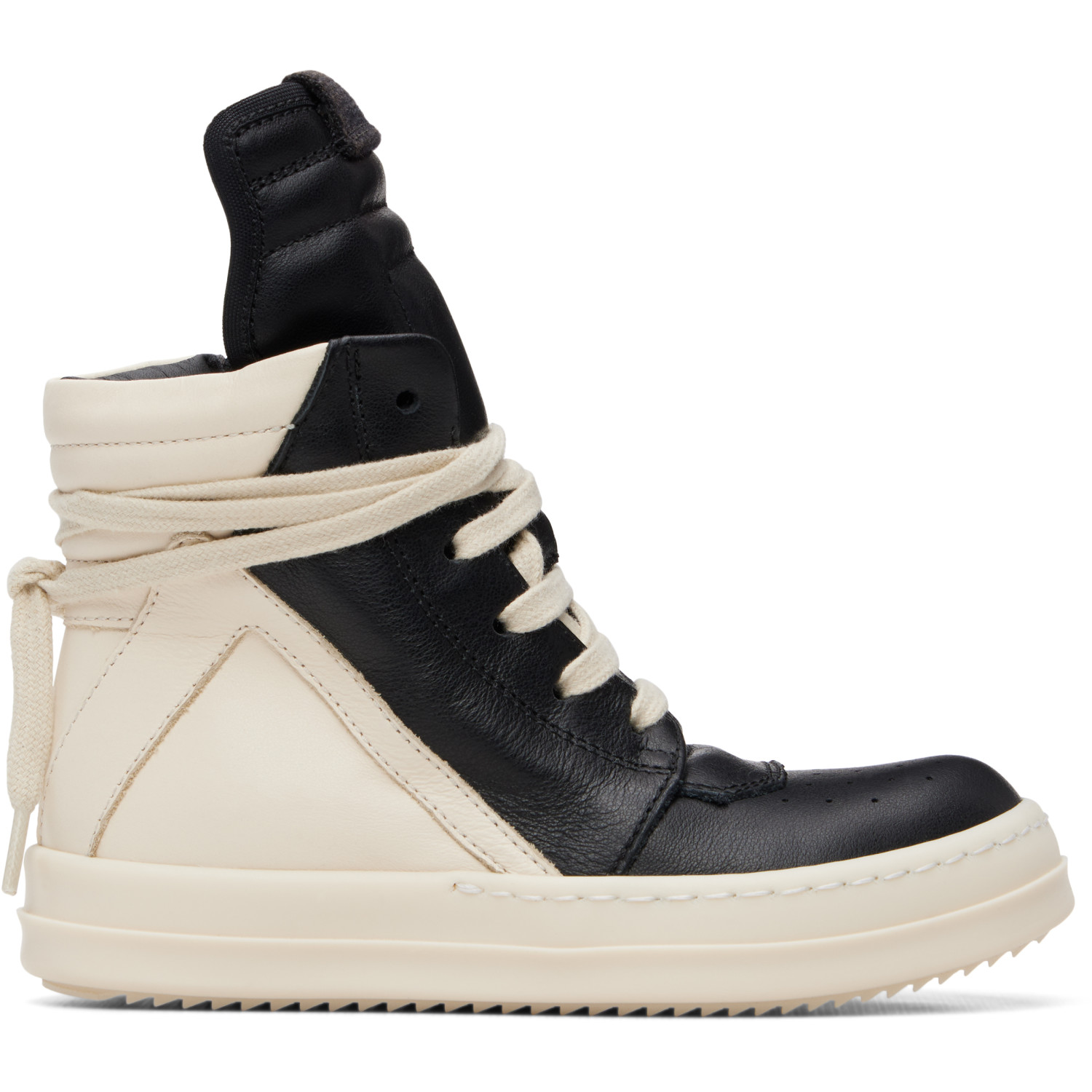Rick Owens Kids Black Tower Geobasket Sneakers