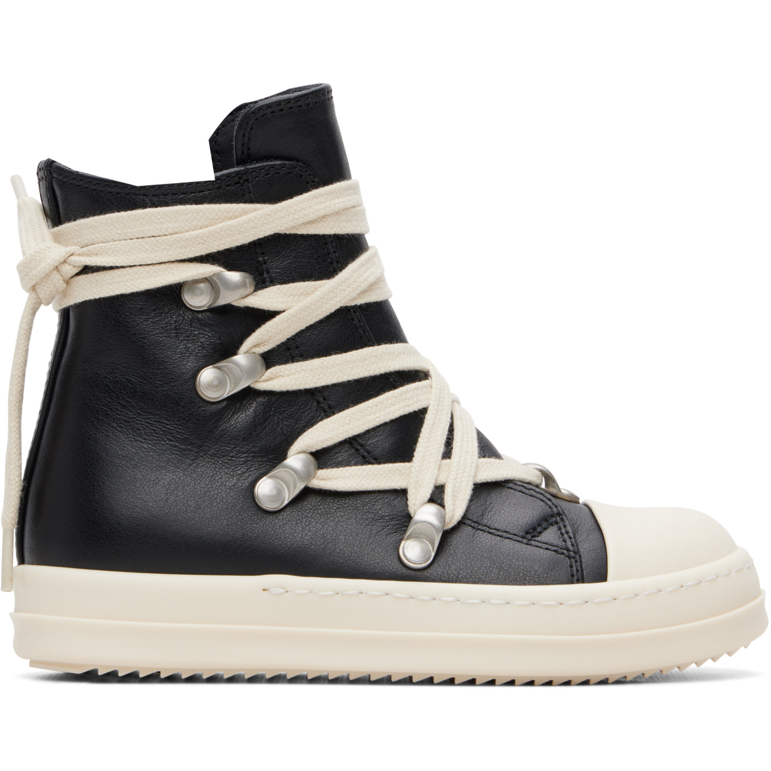Rick Owens Kids Black Tower Hexalace Sneaks Sneakers
