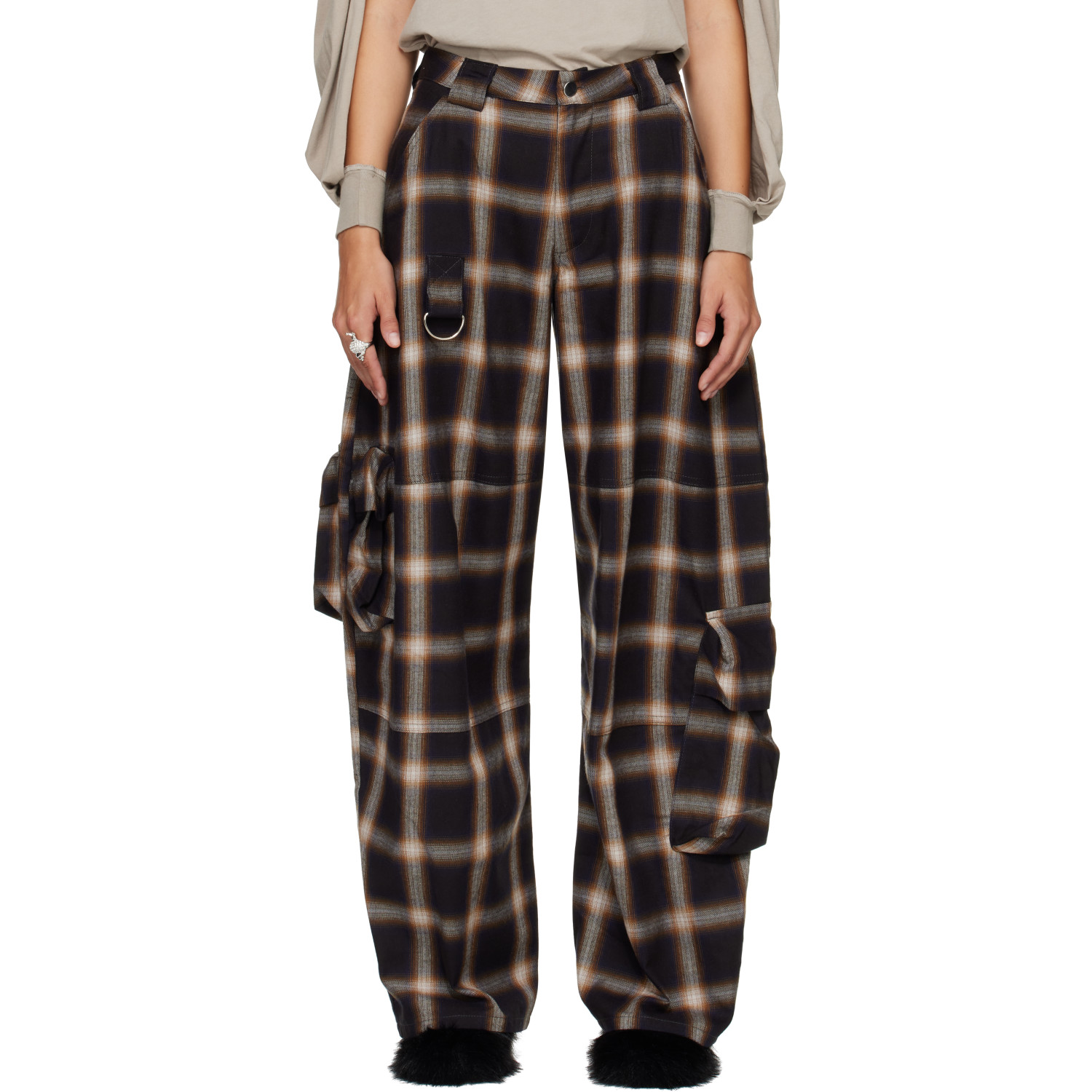 Collina Strada Black Lawn Cargo Pants