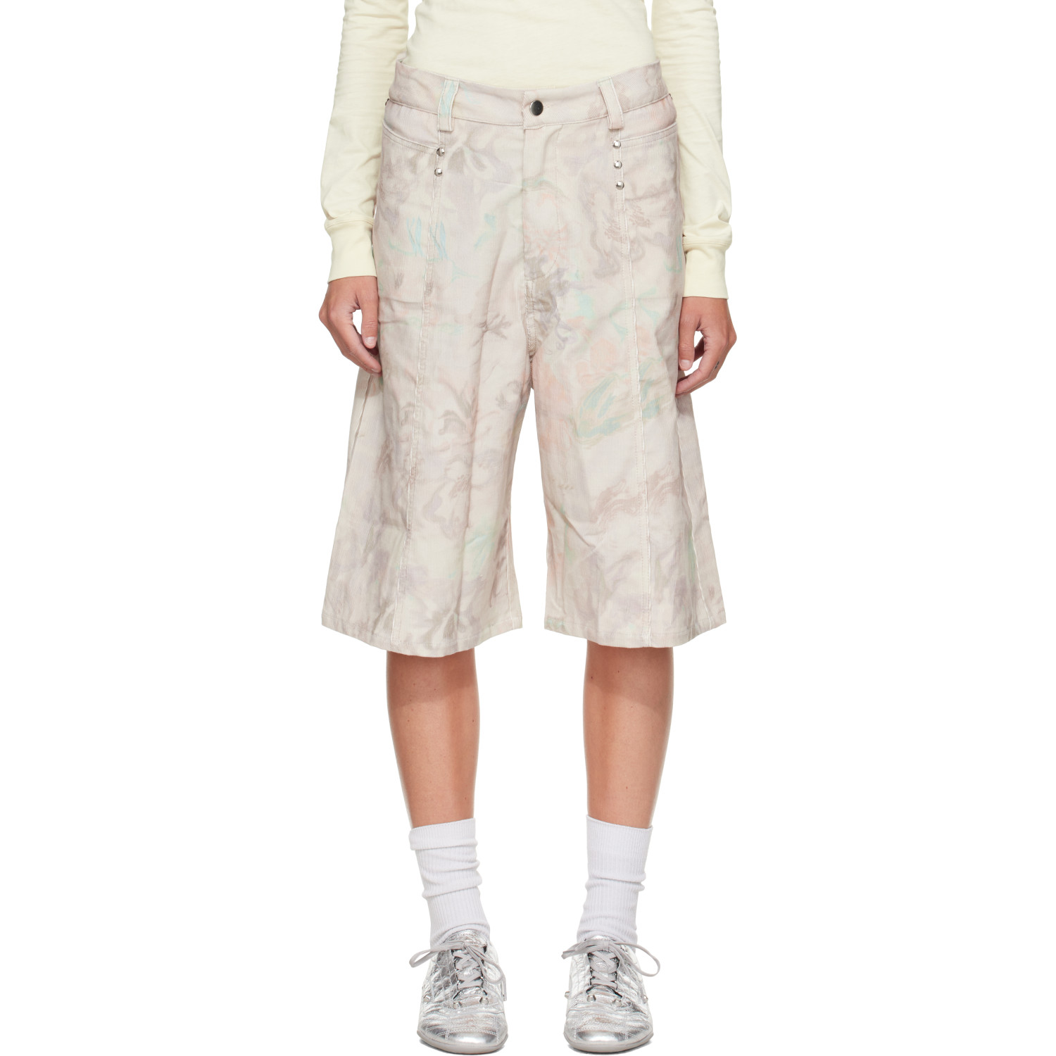 Collina Strada Beige Chason Shorts