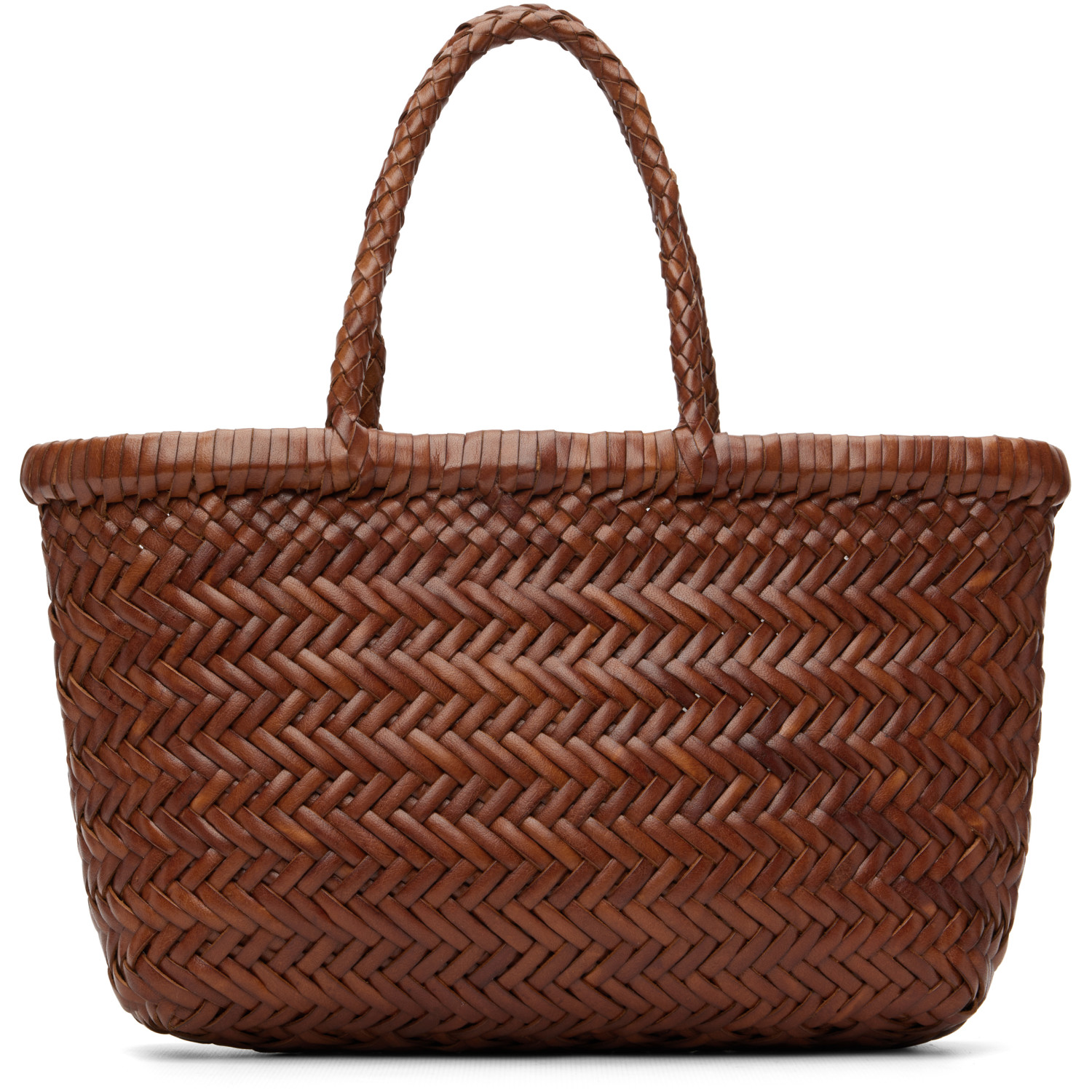Dragon Diffusion Tan Mini Flat Gora Bag
