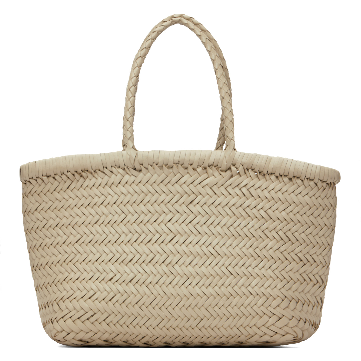 Dragon Diffusion Gray Mini Flat Gora Basket Bag