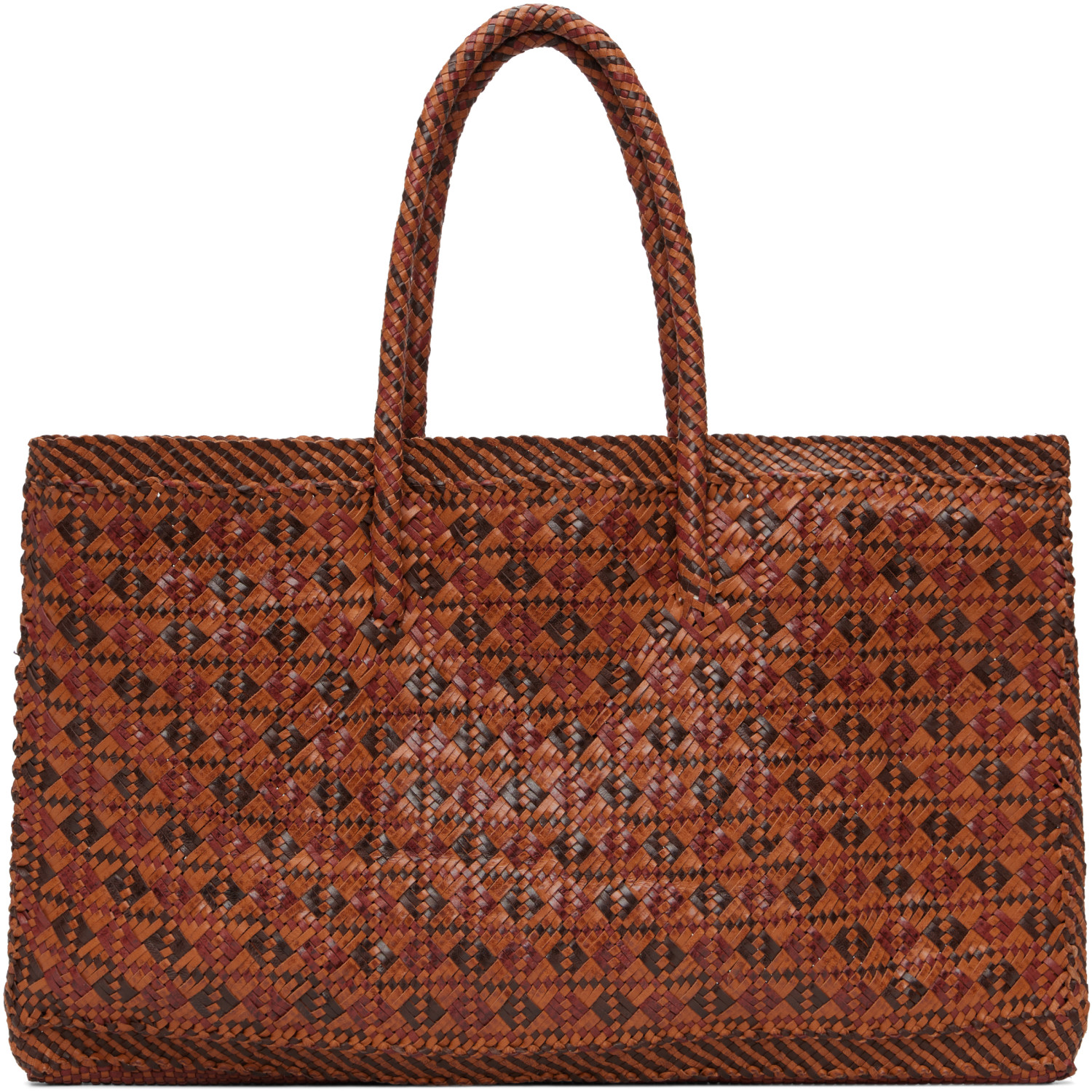Dragon Diffusion Brown Maori Kete Tote
