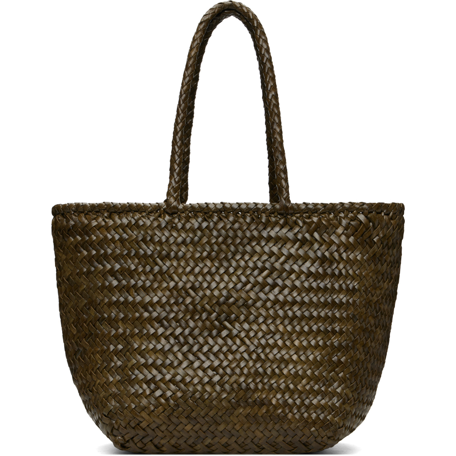 Dragon Diffusion Khaki Grace Basket Small Tote