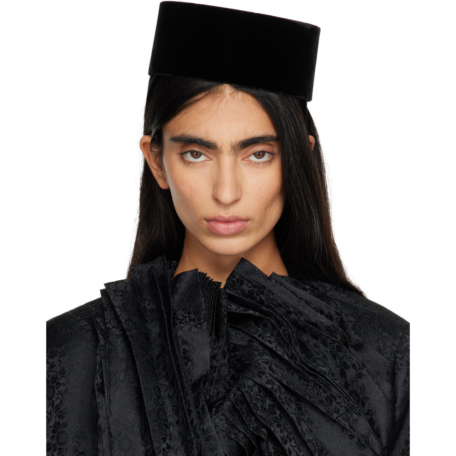 Comme des Garçons Black Hizume Edition Velour Headband