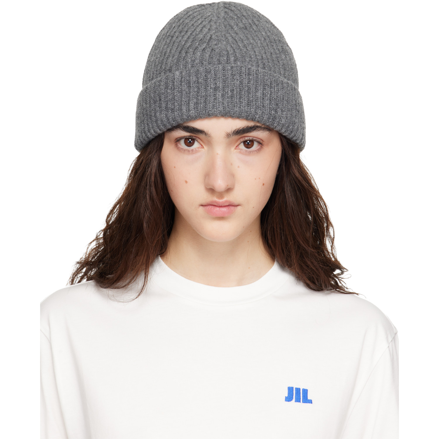 Jil Sander Gray Wool Beanie