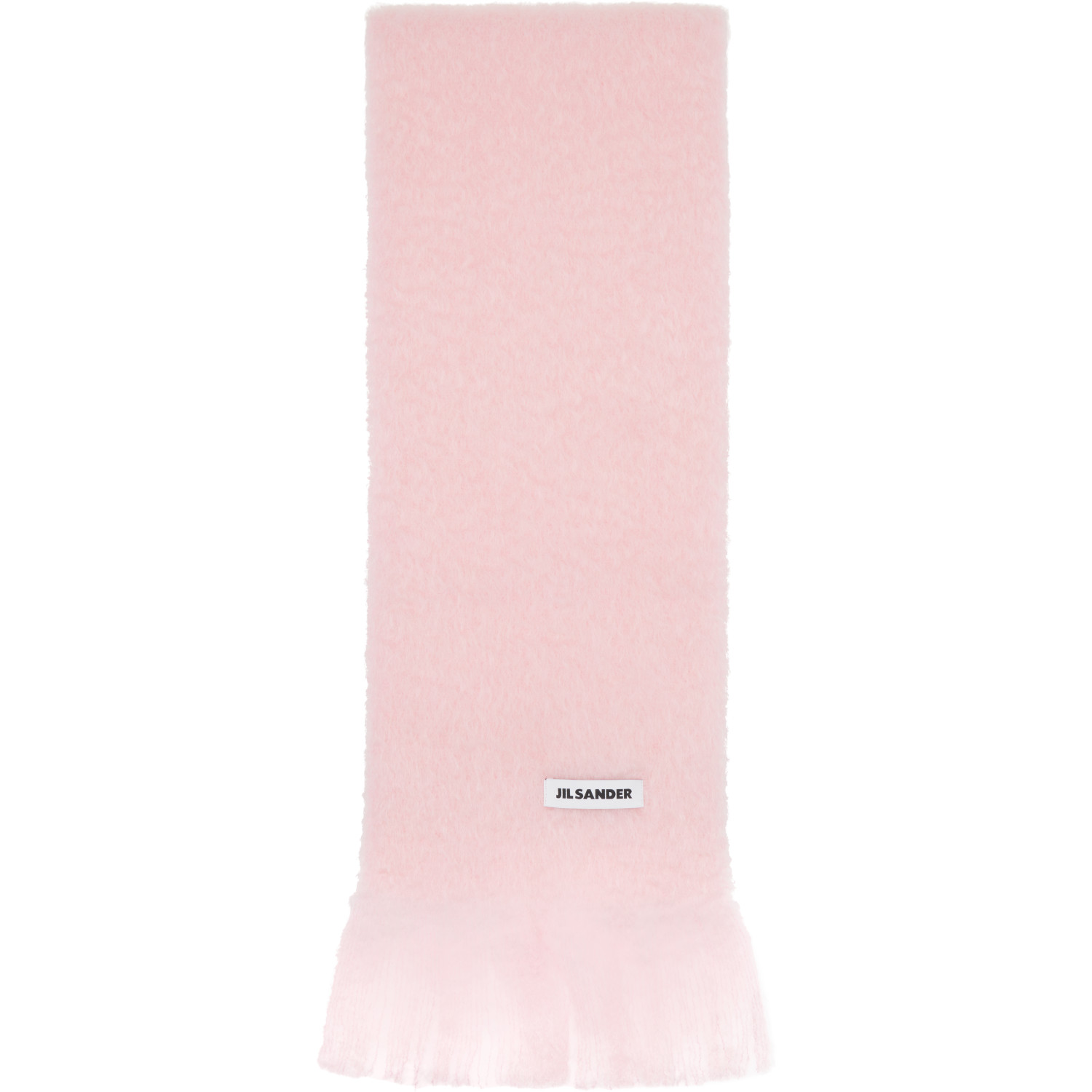Jil Sander Pink Plain Scarf