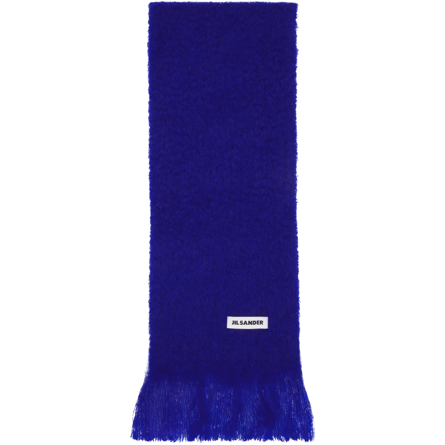 Jil Sander Blue Plain Scarf
