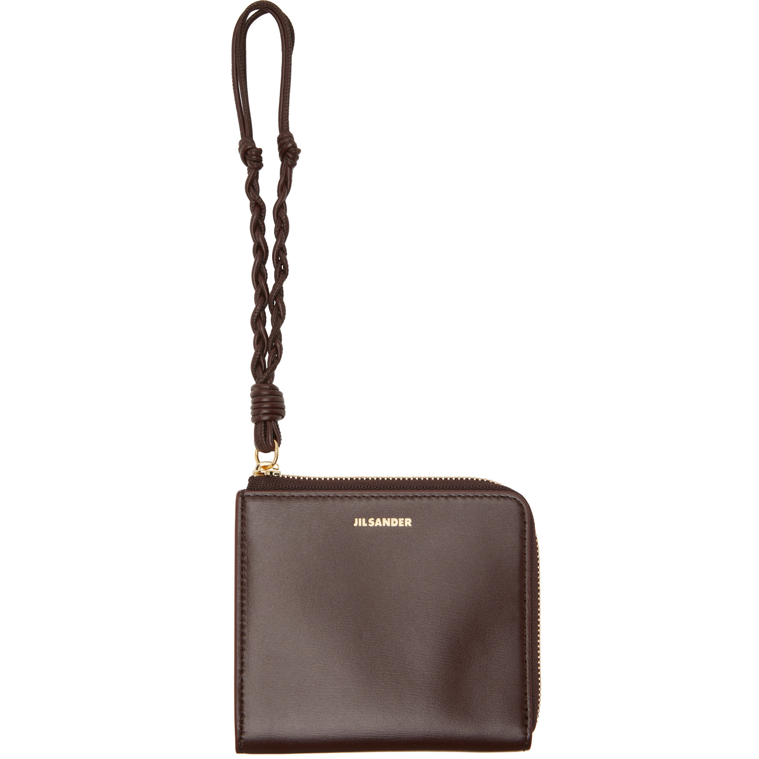 Jil Sander Brown Tangle Card Holder