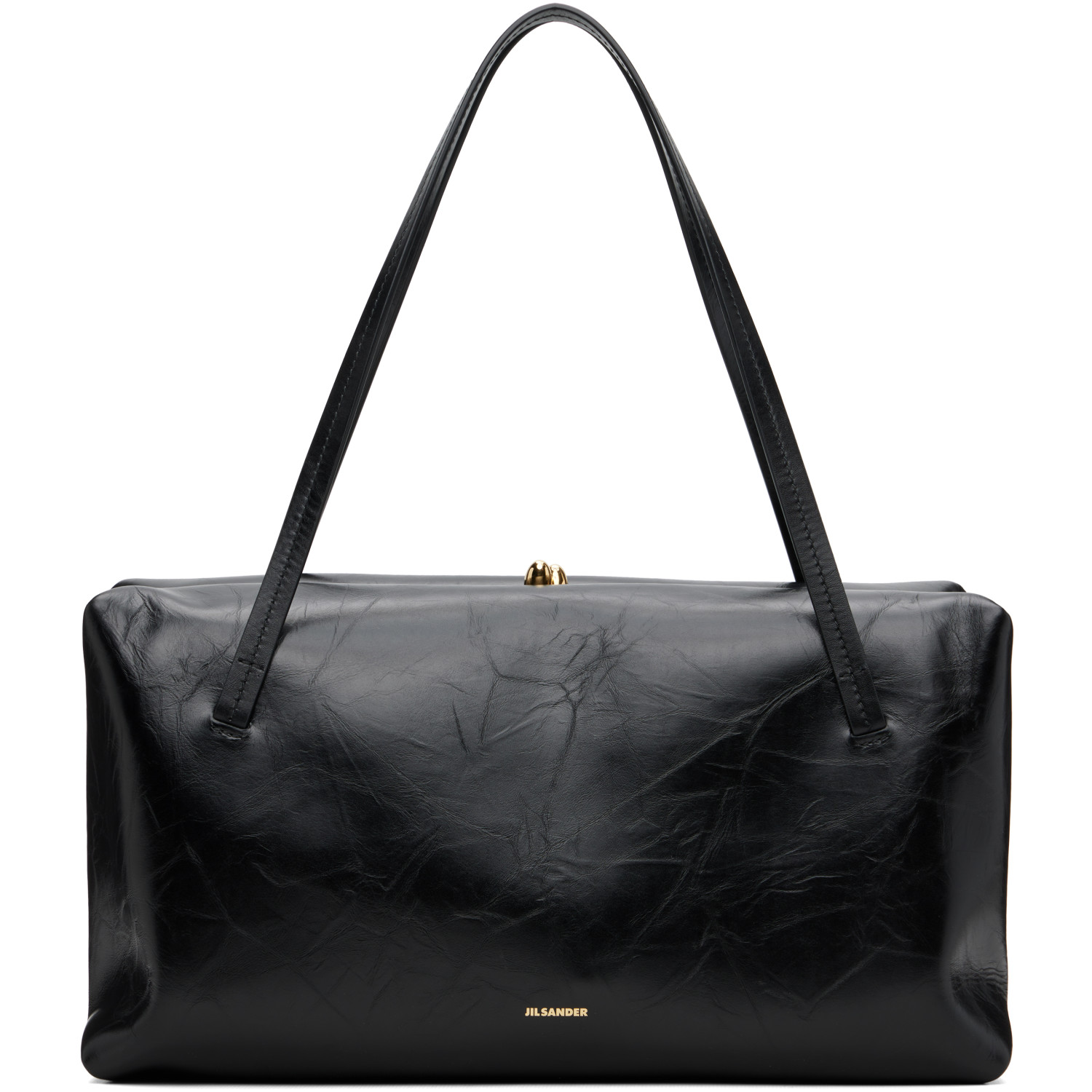Jil Sander Black Goji Pillow Medium Bag