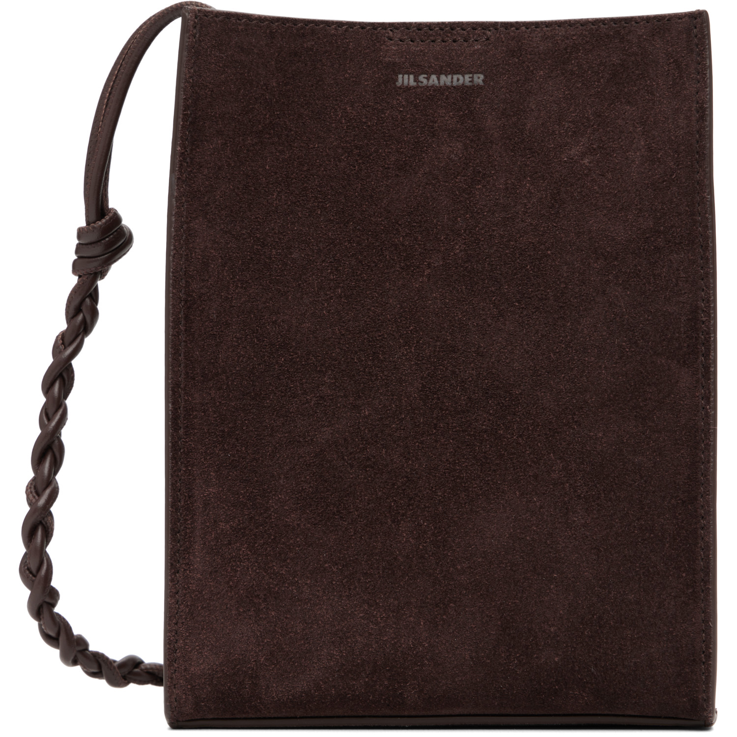 Jil Sander Brown Tangle Small Pouch